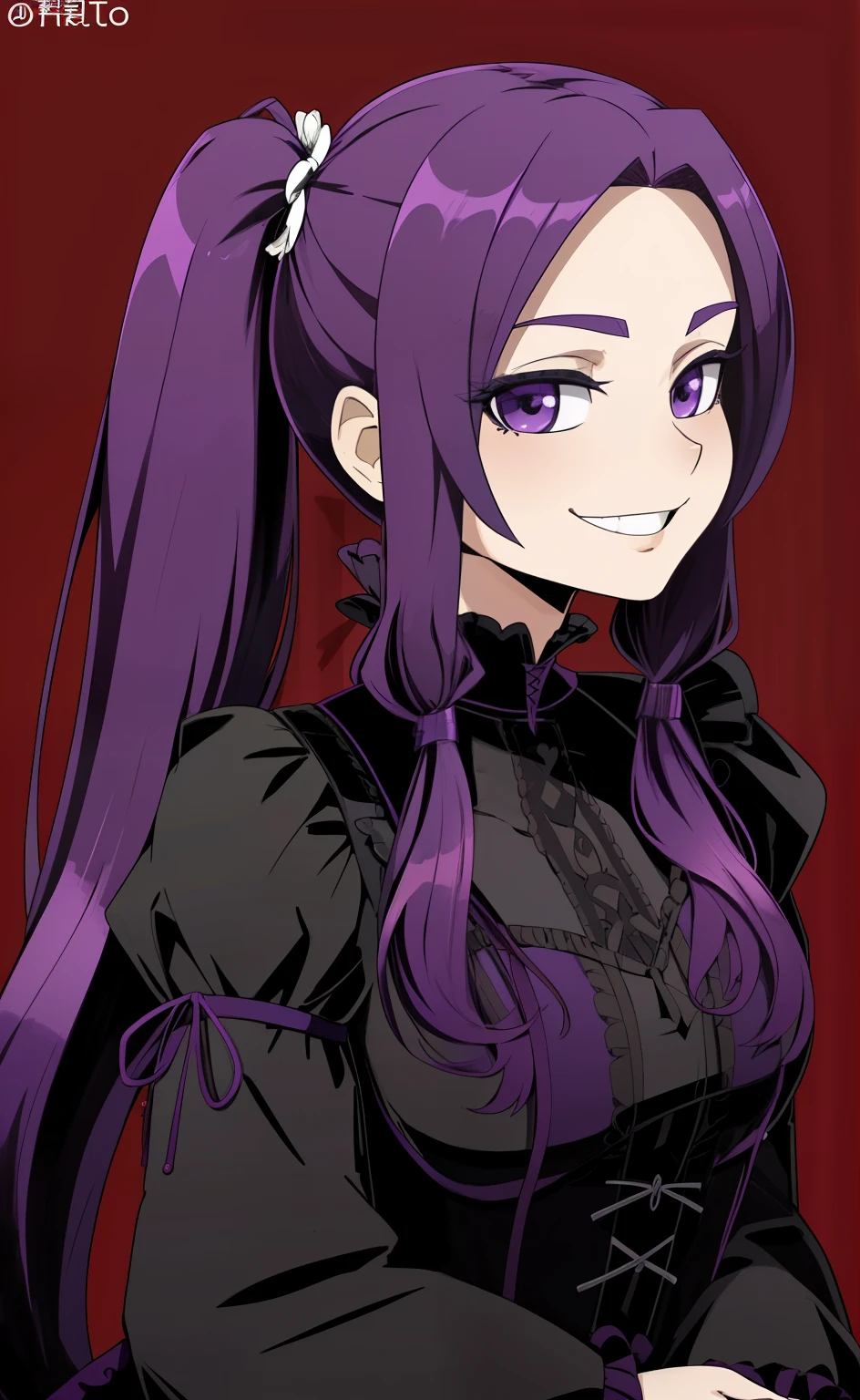 contrata,8K,efeito,Alto detalhe,efeito background,(perfect lighting),evil smile,
1 garota,Cabelo verde,twintails,(apagar:1.3),arte em tinta,(purple gothic dress:1.1),hair elastic,
