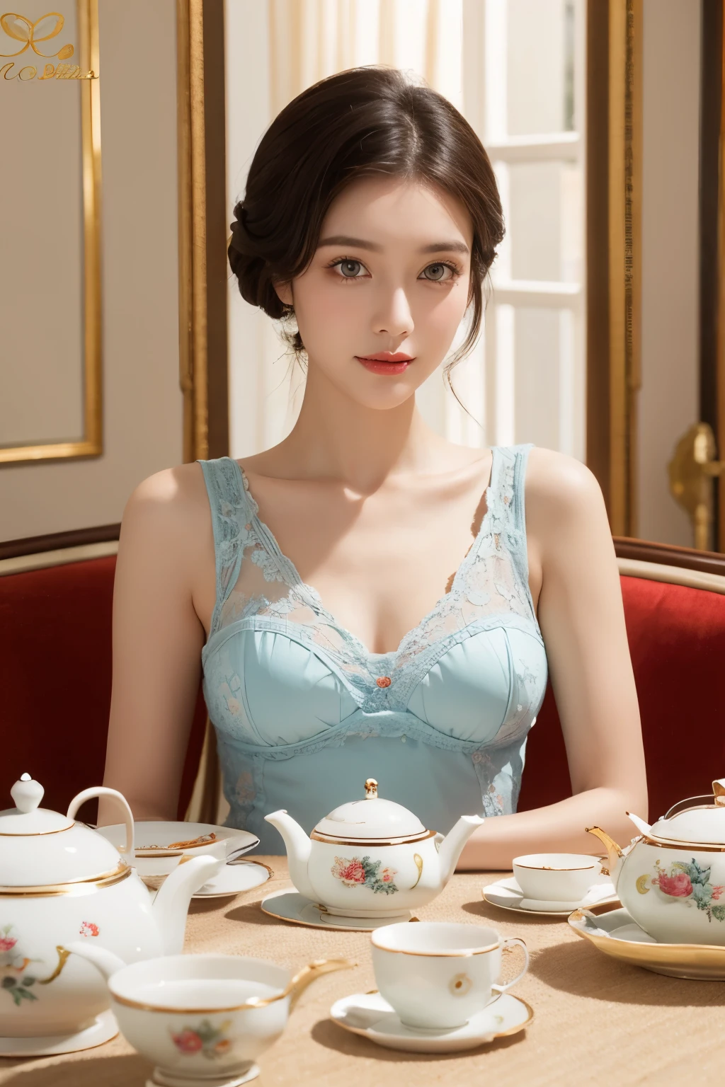 European style high-looking retro-style British afternoon tea ceramic tea set set for home light luxury