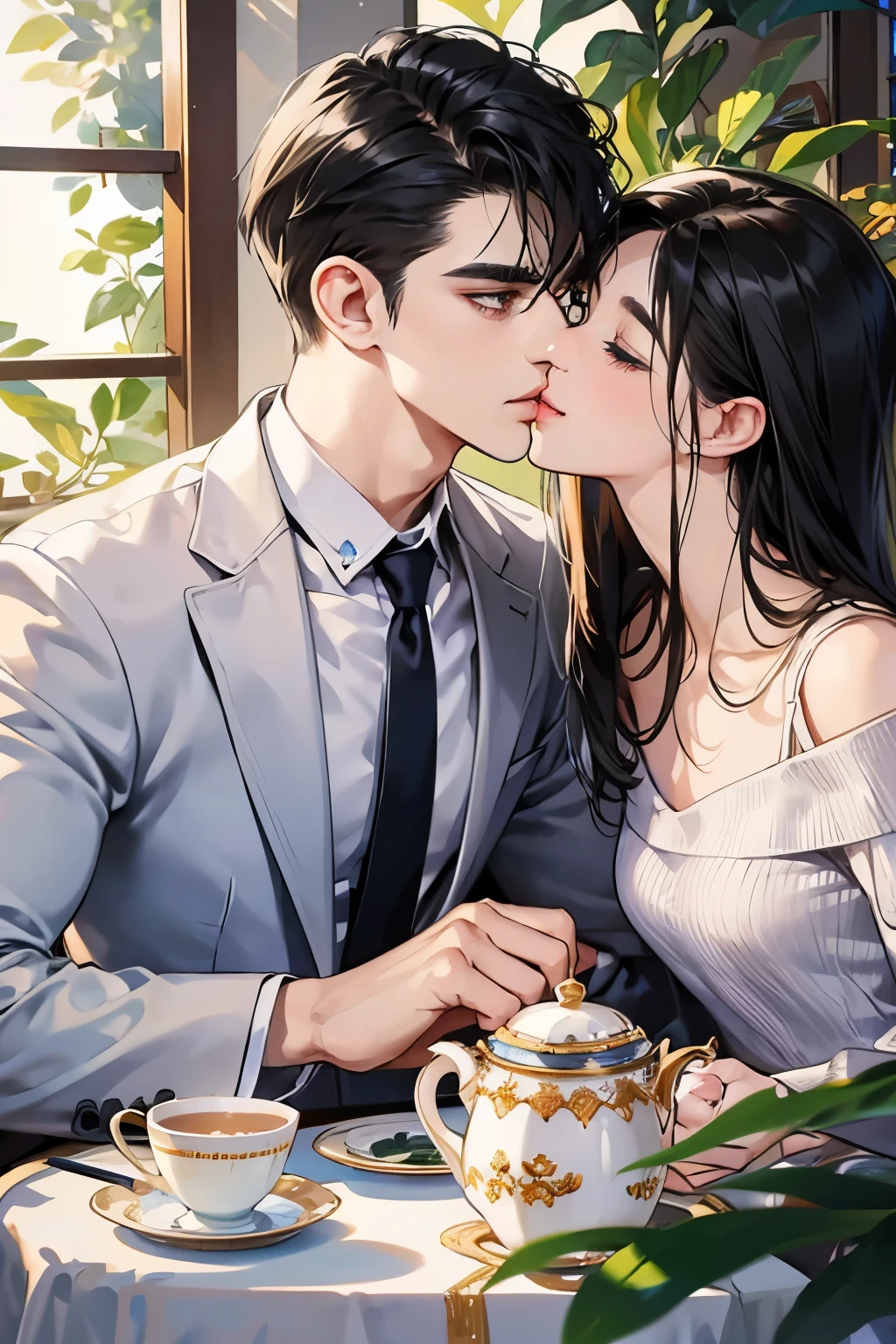 Shyly close your eyes