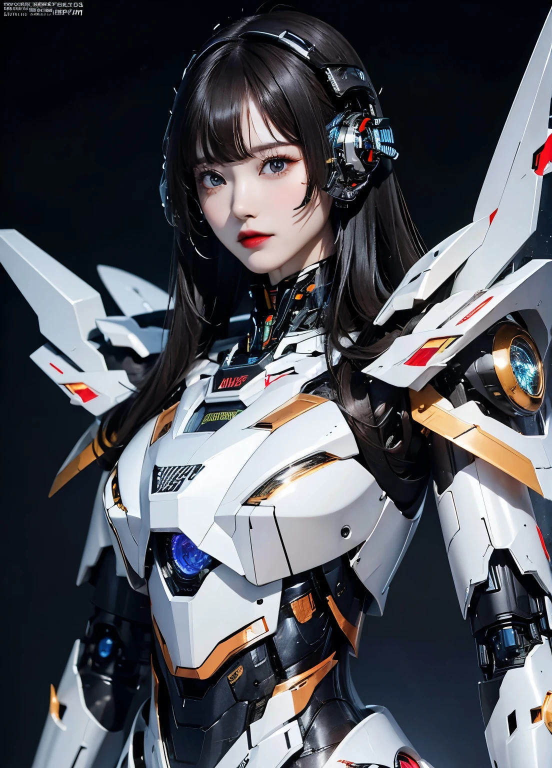  Super detailed, advanced details, high quality, 最high quality, High resolution, 1080p, hard disk, beautiful,(war machine),beautifulサイボーグ女性,Mecha cyborg girl,battle mode,Mecha body girl,She is wearing a futuristic war machine mecha,full body shot