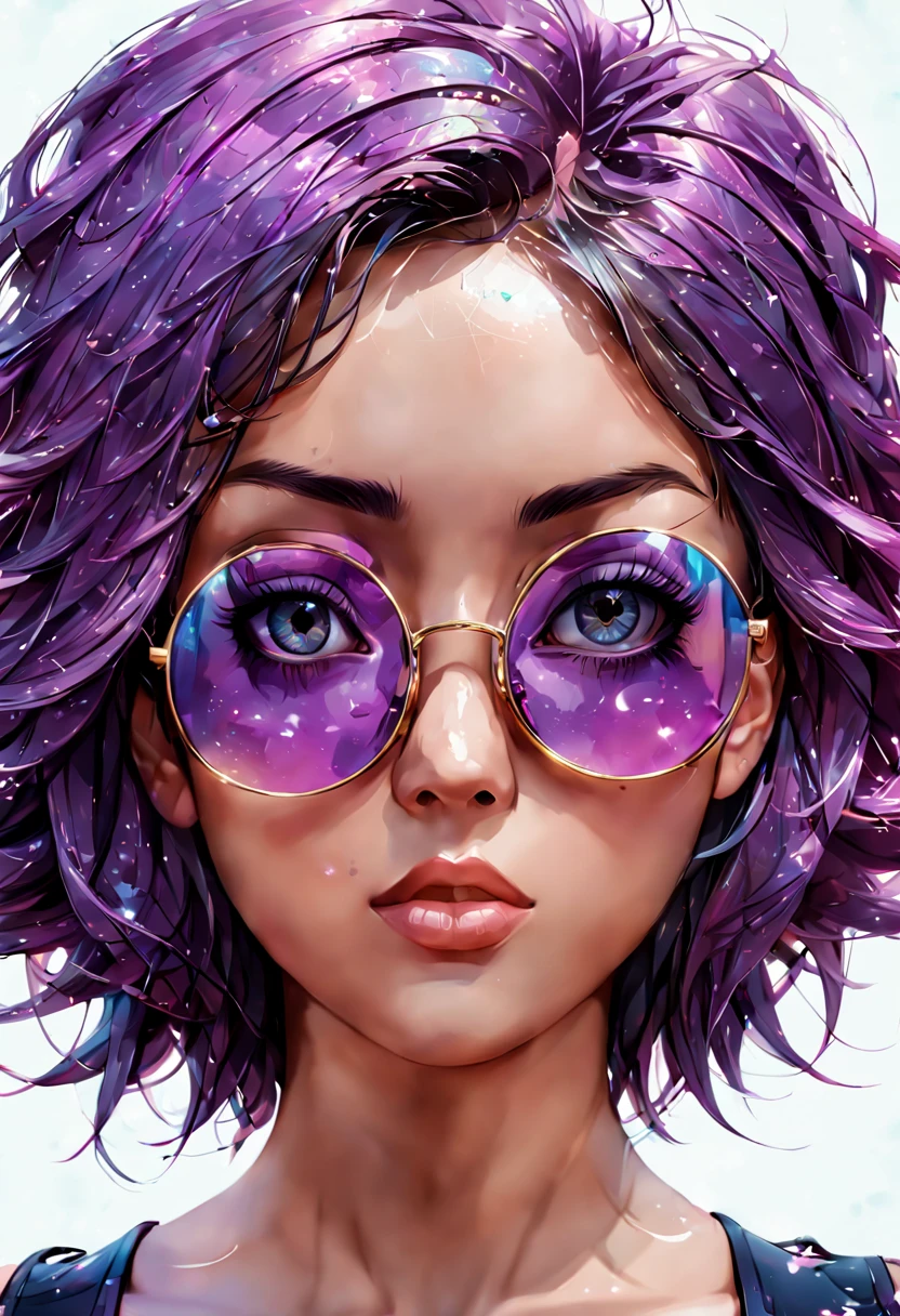 Hyperrealistic art anime artwork (Vector image:1.3) of (Illustration:1.3) anime artwork (Vector image:1.3) of (Illustration:1.3) a girl wearing sunglasses with latex, detailed portrait of anime girl, detailed face and eyes, hyperrealistic illustration, ultra detailed face and eyes, super detailed face and eyes, hyper realistic illustration, rendering of close up portrait, highly detailed face and eyes, detailed realistic painting, realistic face and details, detailed body and eyes, hyper realistic reflections, realistic detailed painting, (Flat style:1.3), Illustration, Behance, (BW:1.3) . anime style, key visual, vibrant, studio anime, highly detailed abstract studio background, cinematic lighting, reflections, HDR, 8k resolution, cinematic anime still, smooth, sharp focus, realistic, movie grain, anime movie aesthetic colorful smoke and colorful clouds coming out of it, explosion of data fragments, explosion, background explosion, cinema 4 d art, shattering, beeple. hyperrealism, explosion background, rendered in cinema 4 d, rendered in cinema4d, explosive background,(Flat style:1.3),Illustration,Behance,(Purple hue:1.3),close portrait,(manga:1.3),beautiful,attractive,handsome,trending on ArtStation,DeviantArt contest winner,CGSociety,ultrafine,detailed,studio lighting . anime style, key visual, vibrant, studio anime,  highly detailed . Extremely high-resolution details, photographic, realism pushed to extreme, fine texture, incredibly lifelike