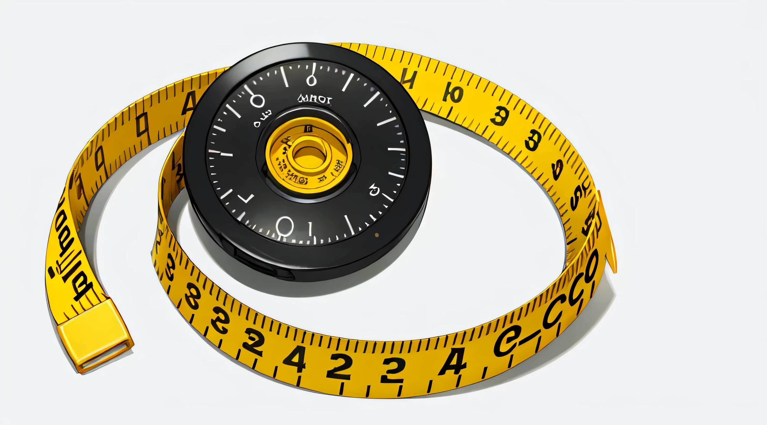 tape measure, tape measure, white background