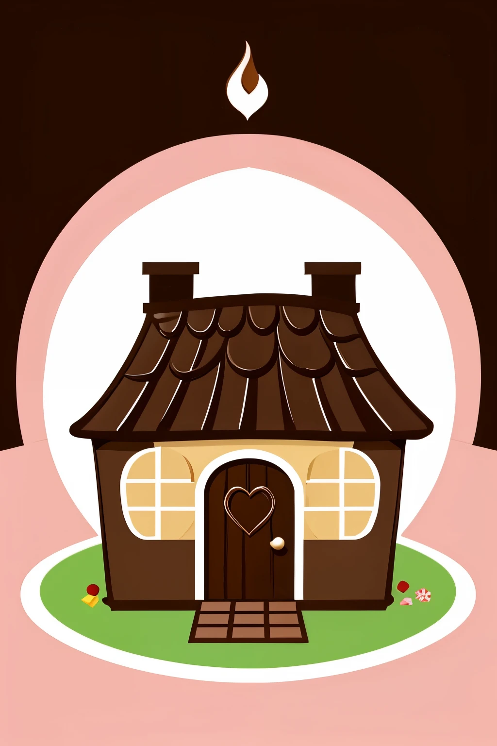 chocolate house logo, Vector graphics