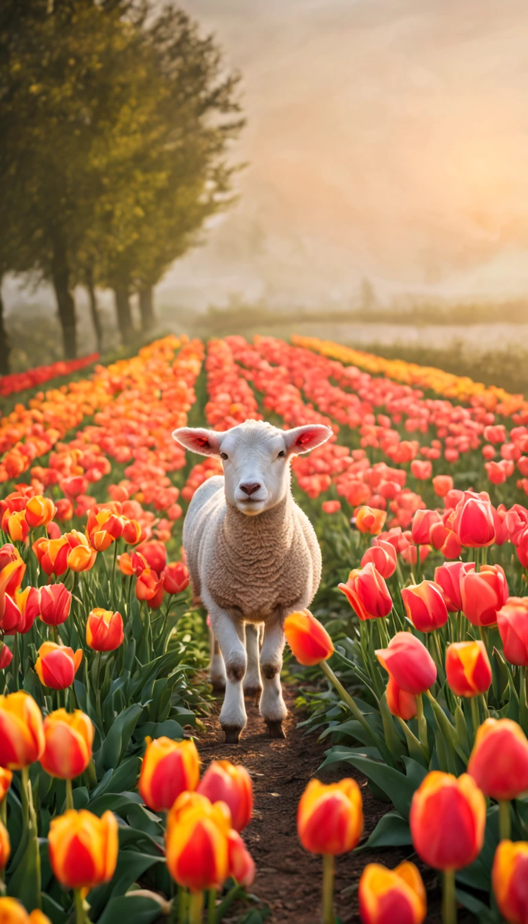 Photo of little white rabbit sitting in a flower field，Countless colorful flowers of all kinds.Flower sea background(HD)，(best quality,4k,8k,high resolution,masterpiece:1.2),super detailed,(actual,photoactual,photo-actual:1.37),Flower sea view,spring landscape,beautiful blooming flowers,clear blue sky,golden sunshine,bright colors,peaceful atmosphere,Peaceful and peaceful,Picturesque scenery,depth of field，Large aperture，photography，volumetric fog，halo，flowering，dramatic atmosphere，sunny morning.Clear outlook，There are tall green daisies