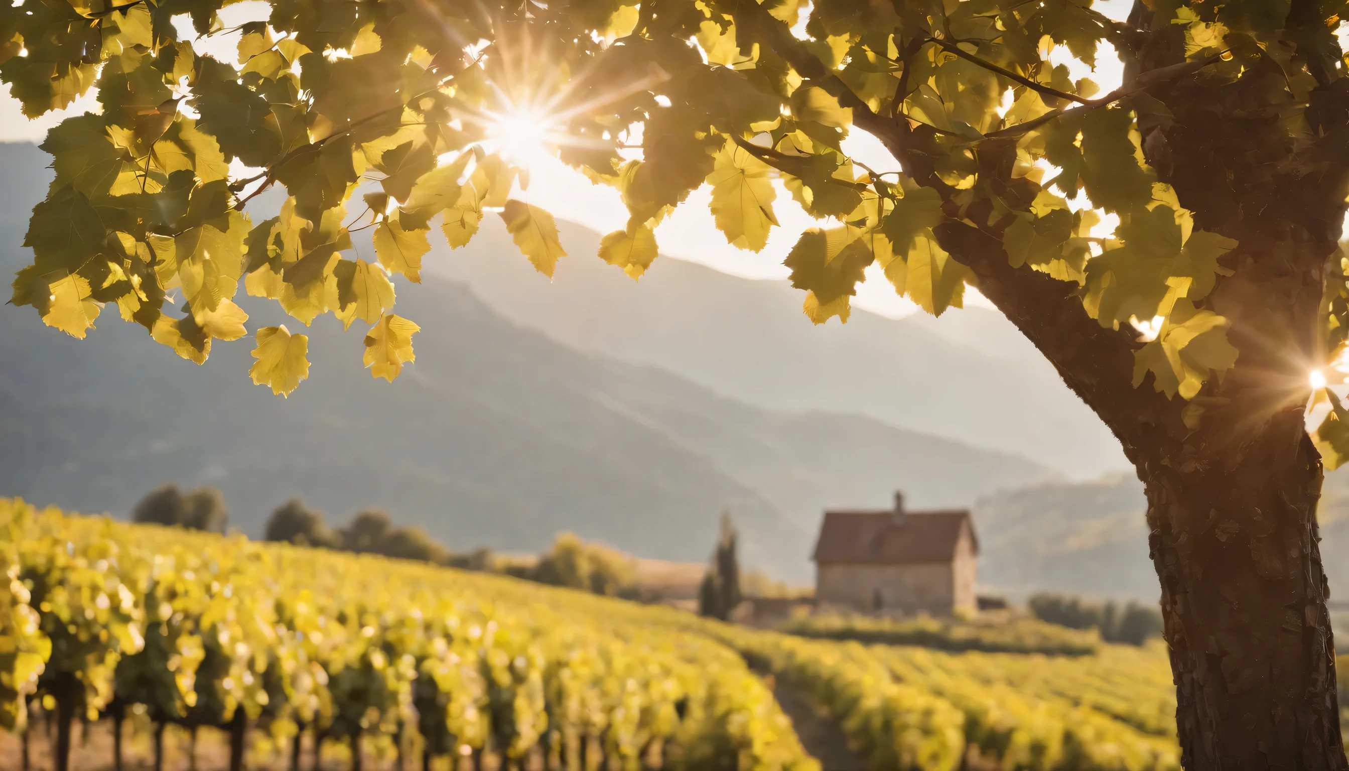 (Highly detailed CG Unity 8k wallpaper、masterpiece、highest quality、Super detailed)、(best lighting、best shadow、very delicate and beautiful)、highest quality、8k、Detailed facial depiction、masterpiece、highest quality、clear image quality、
Photo taken from the train window of a vineyard in France&#39;wine regions and the Champagne region。