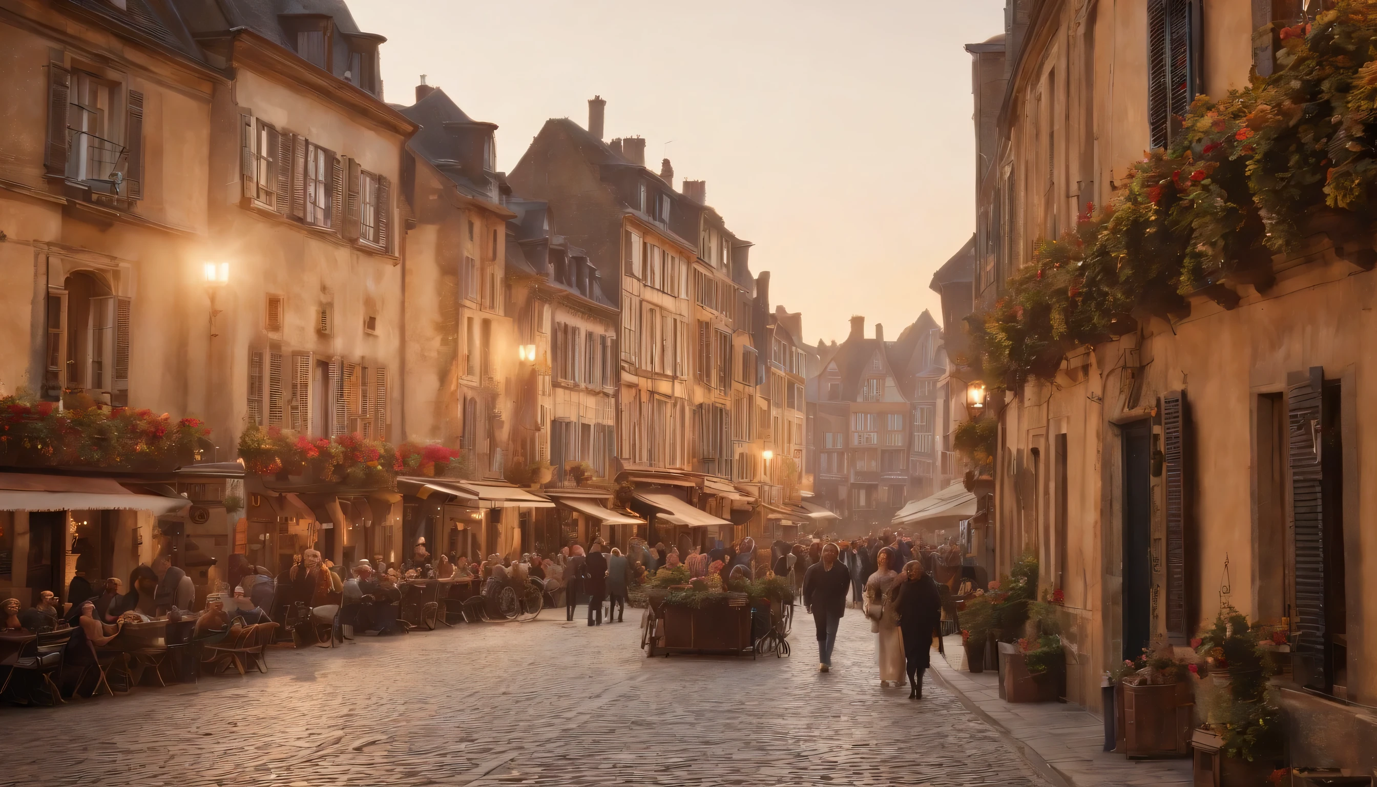 (Highly detailed CG Unity 8k wallpaper、masterpiece、highest quality、Super detailed)、(best lighting、best shadow、very delicate and beautiful)、highest quality、8k、Detailed facial depiction、masterpiece、highest quality、clear image quality、
Take photos of beautiful cityscapes such as Rouen and Strasbourg from the train window。
