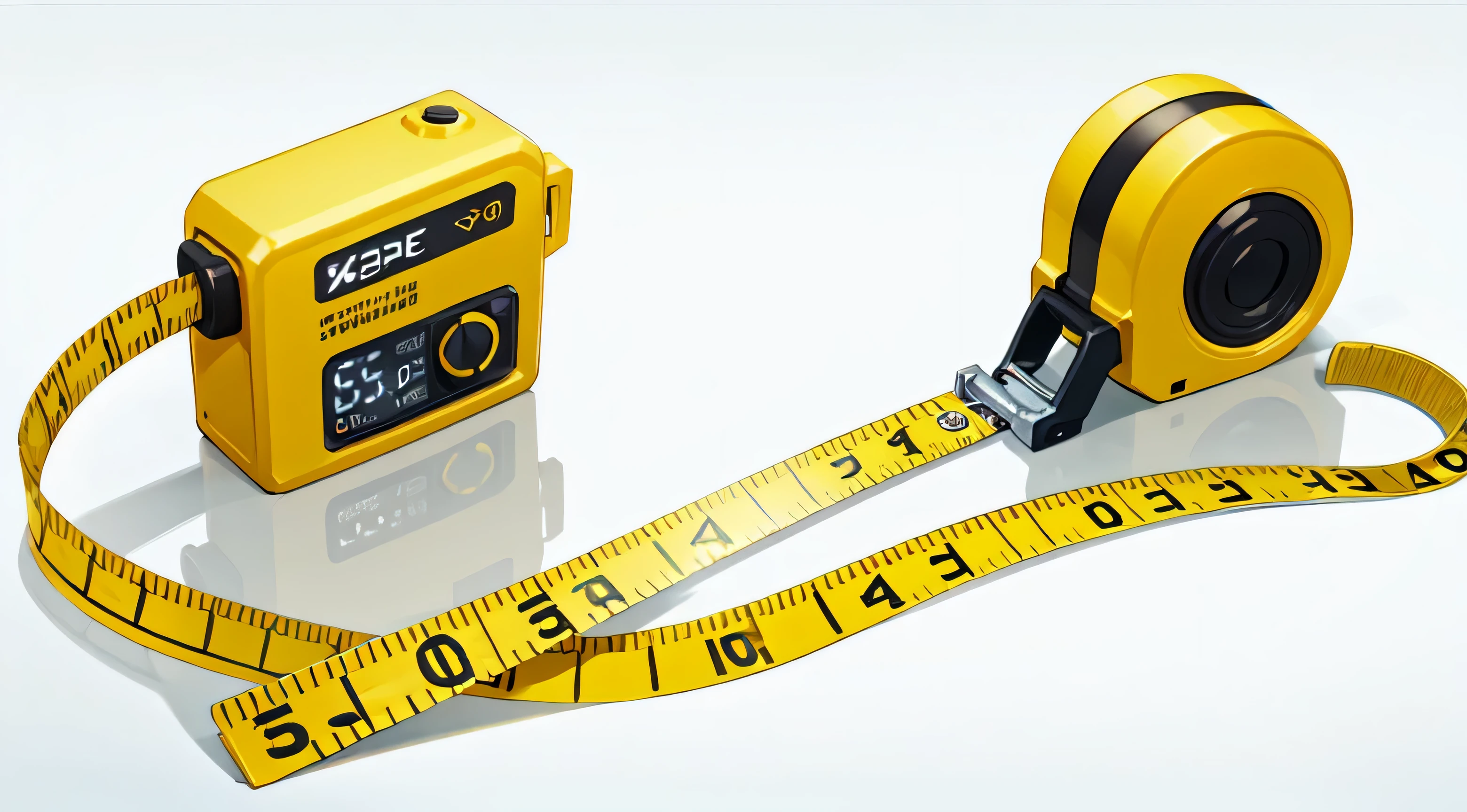tape measure, tape measure, white background