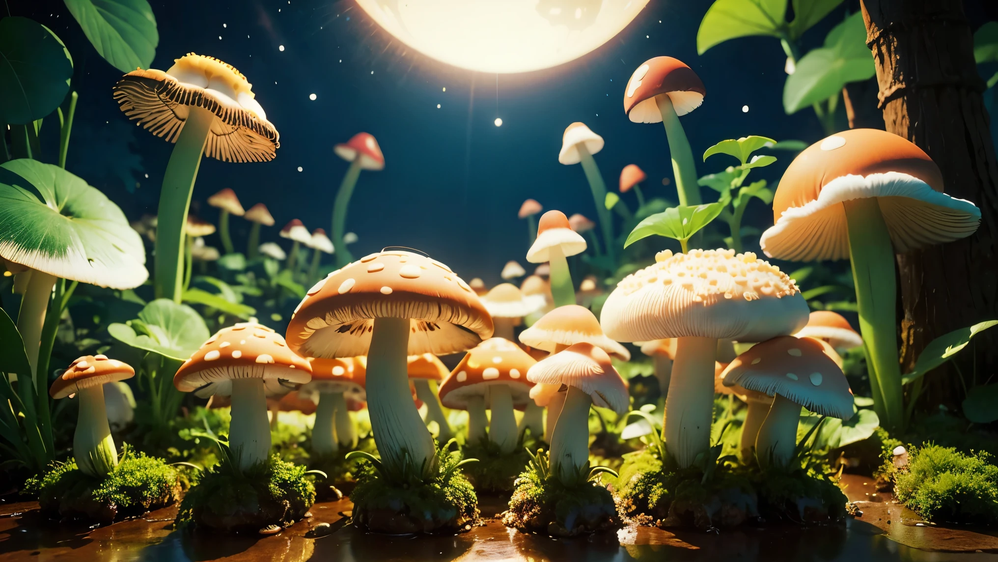 Night mushrooms
