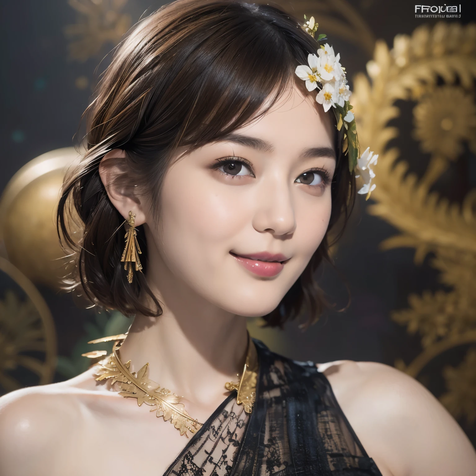 172
Shorthair, a 20 yo woman, gentle smile, abstract, (entangle:1.2), (background is fractal design:1.46)
