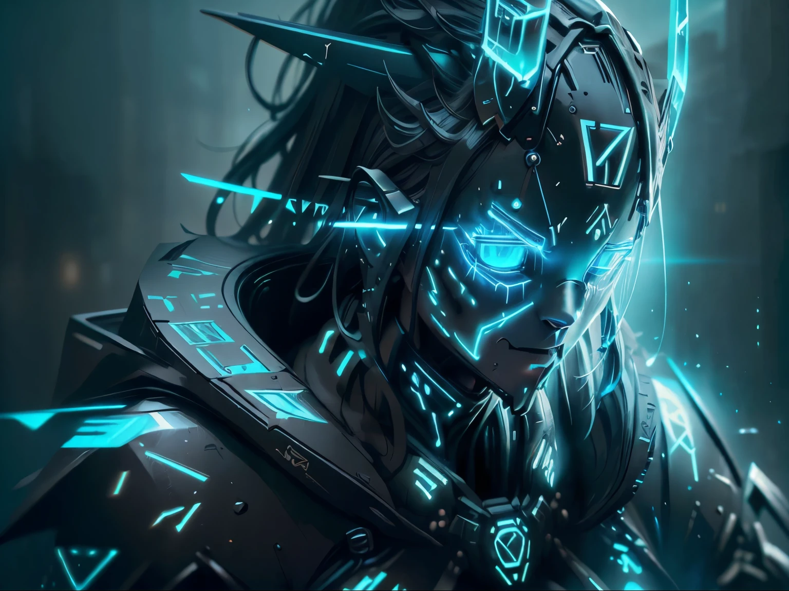 (best quality,4k,8k,highres,masterpiece:1.2),ultra-detailed,(realistic,photorealistic,photo-realistic:1.37),futuristic take,classic witch,bionic enhancements,sleek,high-tech broomstick,neon sparks,flies,cyberpunk city,scene,technology,nanotechnology,integrated into,witch's body,enhanced abilities,floating,cyberspace,glowing,neon lights,illuminating,bright,night sky,tall skyscrapers,hovering,futuristic vehicles,people,busy,streets,futuristic fashion,bionic eye,glowing blue,powerful energy,luminous trails,mysterious,spellbook,crafted with ancient symbols,sparkling,enchanted,powerful,wizardry,modern twist,mixture of magic and technology,advanced robotics,mechanical limbs,gleaming metal,computerized,circuitry,technological tattoo,bioluminescent plants,light up the night,ethereal,yin and yang symbol,convergence of two worlds,contrast,traditional witch attire,black robe,pointy hat,modernized,high-tech materials,illuminated visor,integrated protective armor,cybernetic enhancements,enhanced senses,cybernetic broomstick,motorized propulsion,levitating,breath-taking mode of transport,leaves behind,trail of neon sparks,energy trails,cosmic energy,mesmerizing,wanderlust,universe within her grasp,Ethereal witch.