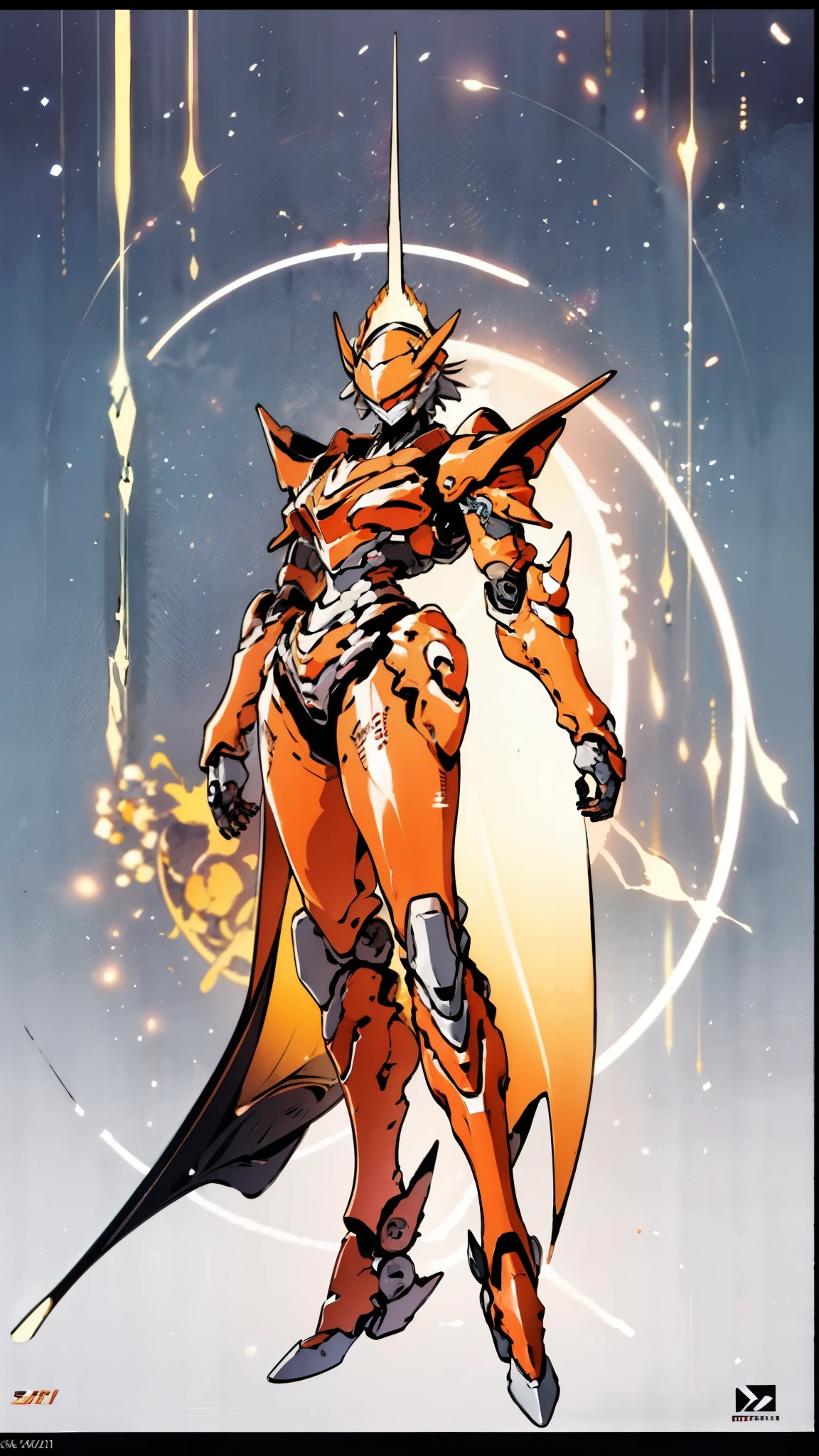 A woman adorned in fantasy-style full-body armor, a crown-concept fully enclosed helmet that unveils only her eyes, a composite layered chest plate, fully encompassing shoulder and hand guards, a lightweight waist armor, form-fitting shin guards, the overall design is heavy-duty yet flexible, ((the armor gleams with a golden glow, complemented by red and blue accents)), exhibiting a noble aura, she floats above a fantasy-surreal high-tech city, this character embodies a finely crafted fantasy-surreal style armored hero in anime style, exquisite and mature manga art style, (Queen bee mixed with Spider concept Armor, plasma, blood), ((Element, energy, elegant, goddess, femminine:1.5)), metallic, high definition, best quality, highres, ultra-detailed, ultra-fine painting, extremely delicate, professional, anatomically correct, symmetrical face, extremely detailed eyes and face, high quality eyes, creativity, RAW photo, UHD, 32k, Natural light, cinematic lighting, masterpiece-anatomy-perfect, masterpiece:1.5