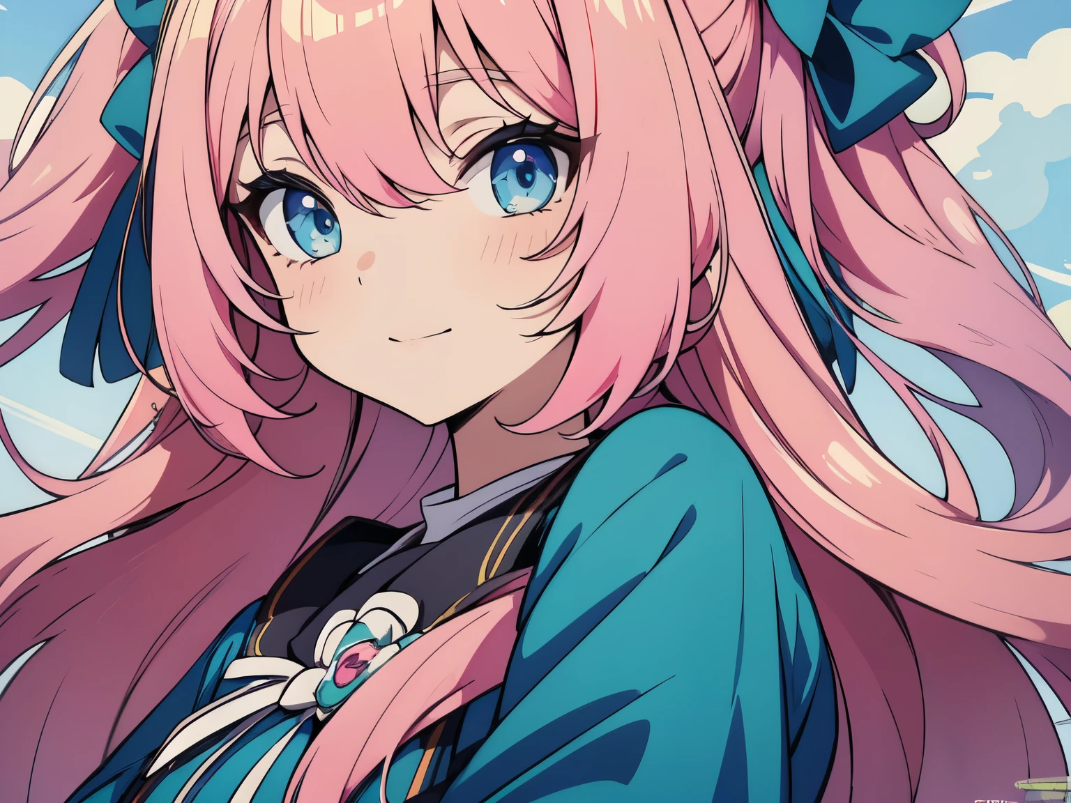 ((highest quality、High quality、masterpiece、Shining eyes、detail))Anime girl with colorful hair and colorful dress, rossdraws pastel vivid, rossdraws cartoon vibrant, anime style 4k, beautiful anime portrait, art germ colorful!!!, ! dream art germ, beautiful anime girl, anime style digital art, anime art wallpaper 4k, anime art wallpaper 4k, digital anime art, highly detailed art germ