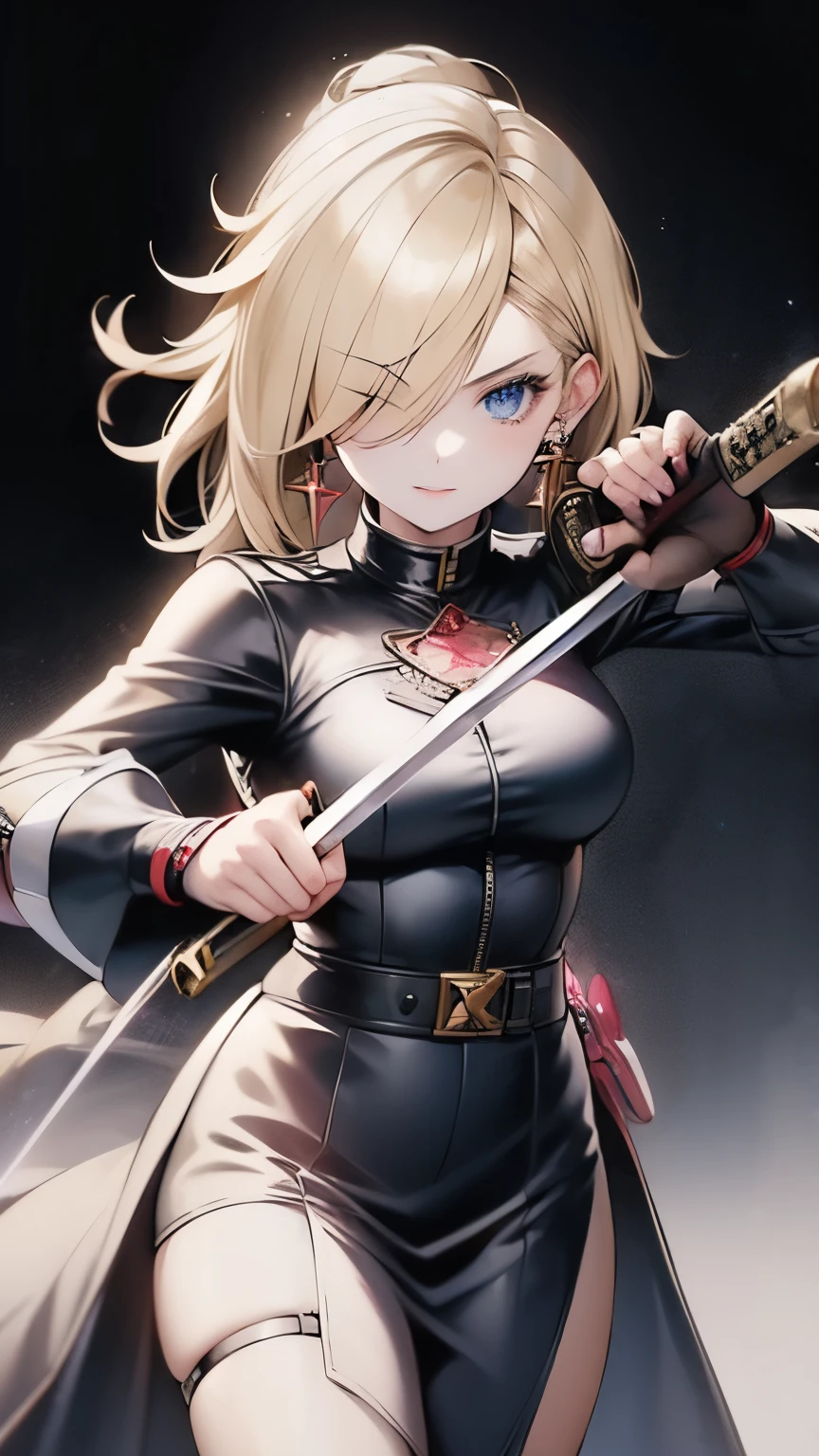 a close-up of a woman holding a sword in her hands, segurando um sabre de luz. arte inicial, protagonista feminina 👀 :8, badass anime 8 k, personagem feminina de anime, portrait of a female anime heroine, female action anime girl, melhor papel de parede de anime 4k konachan, estilo anime 4k, she is holding a sword, android heroine