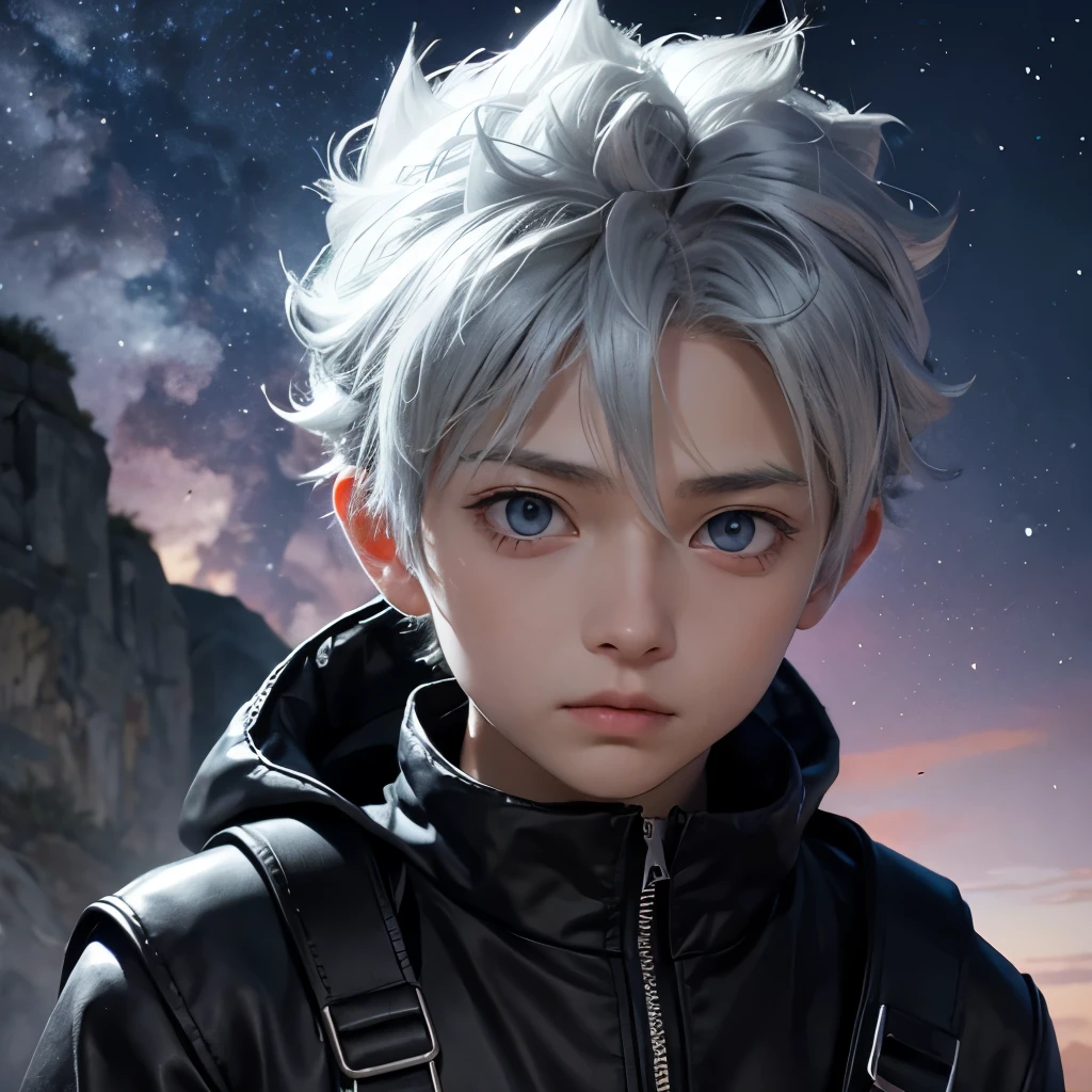 Killua zoldyec hunter x hunter young man