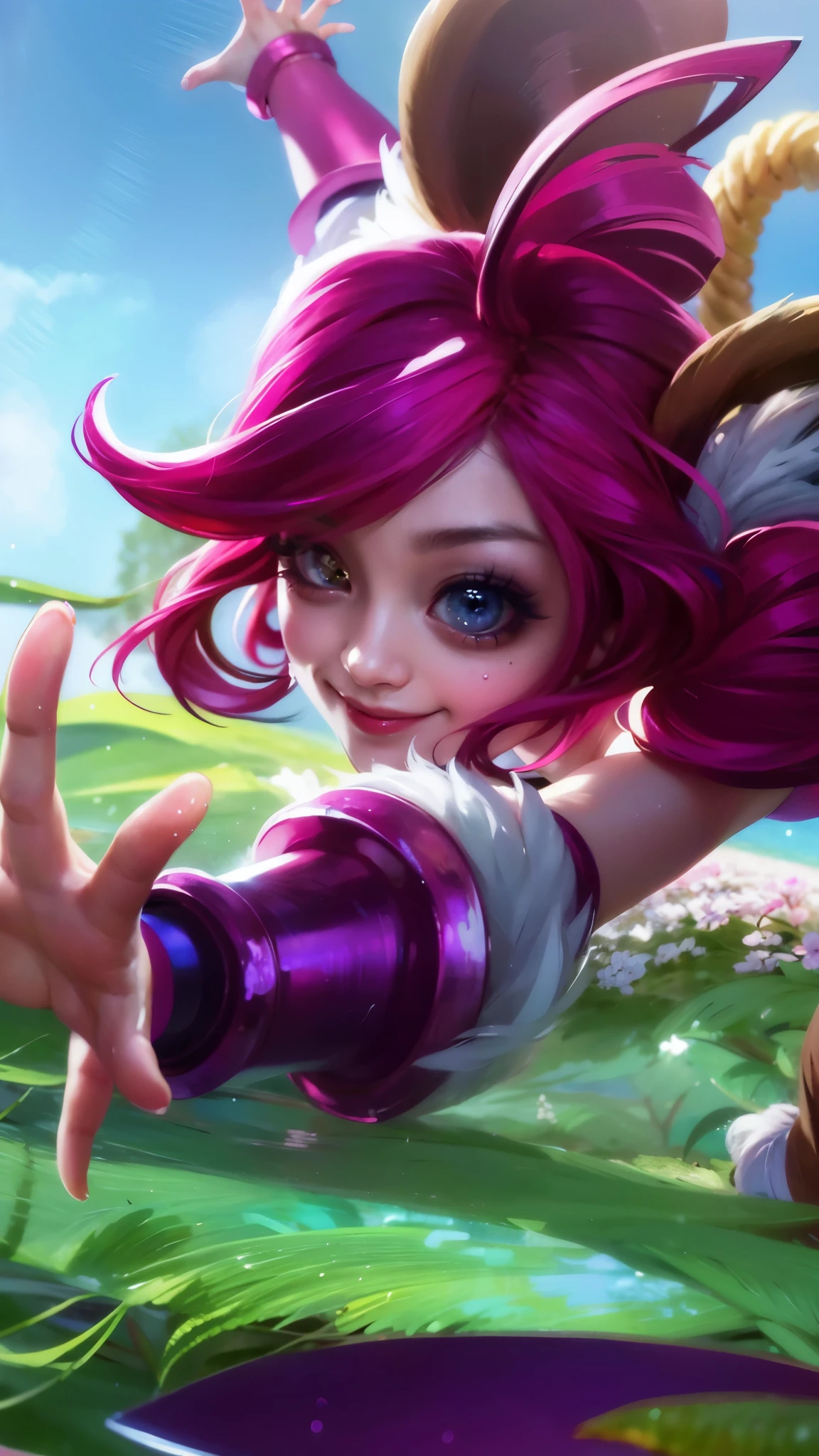 (8k, RAW photo, photorealistic:1.25) ,( lipgloss, eyelashes, gloss-face, glossy skin, best quality, ultra highres, depth of field, chromatic aberration, caustics, Broad lighting, natural shading, looking at viewer with a serene and goddess-like happiness, a 12 years old girl, Japanese girl, short hair, bangs between eyes, Big eyes, O_<, wink, V pose, smiling,