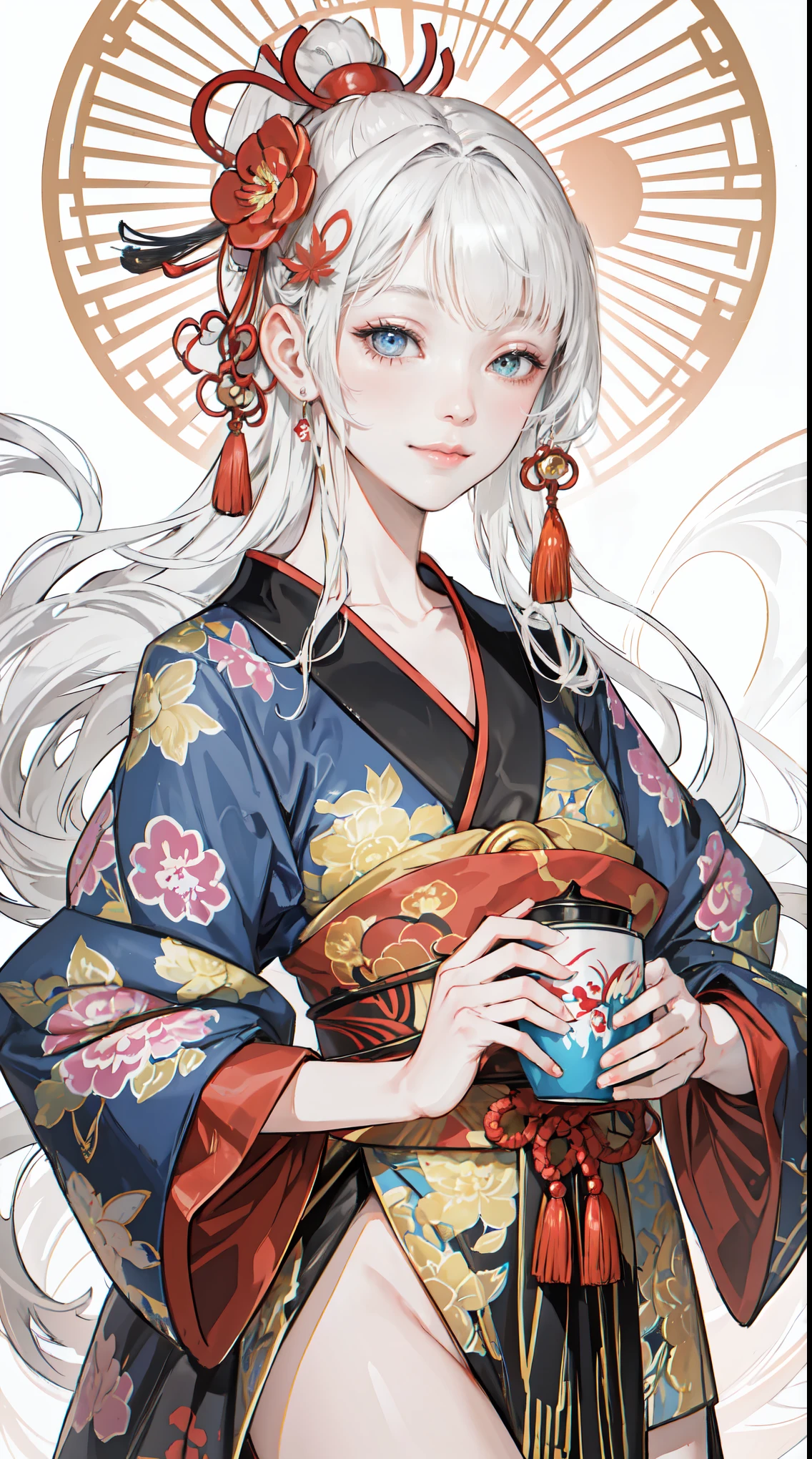 (tmasterpiece:1.2,best qualtiy),(Very detailed face,Real pictures,Realistic skin,photorealistic body,Complicated details),solo,rcasual,ukiyoe painting,(aquarelle:1.3),Oiran,Chinese milk tea trademark,Song dynasty