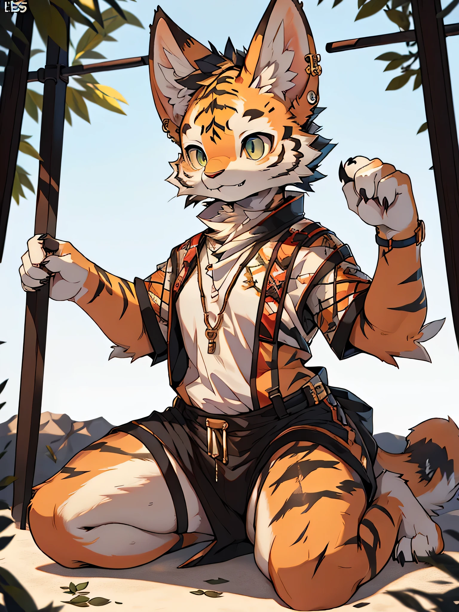 There was a cat sitting on the table，Holding a plate of food in his hand, very very beautiful furry art, Furry art!!!, furry fantasy art, POV furry art, Cute detailed digital art, fursona furry art commission, commission for high resolution, Detailed fanart, female furry mini cute style, Furry art, 8K high quality detailed art, commission on furaffinity