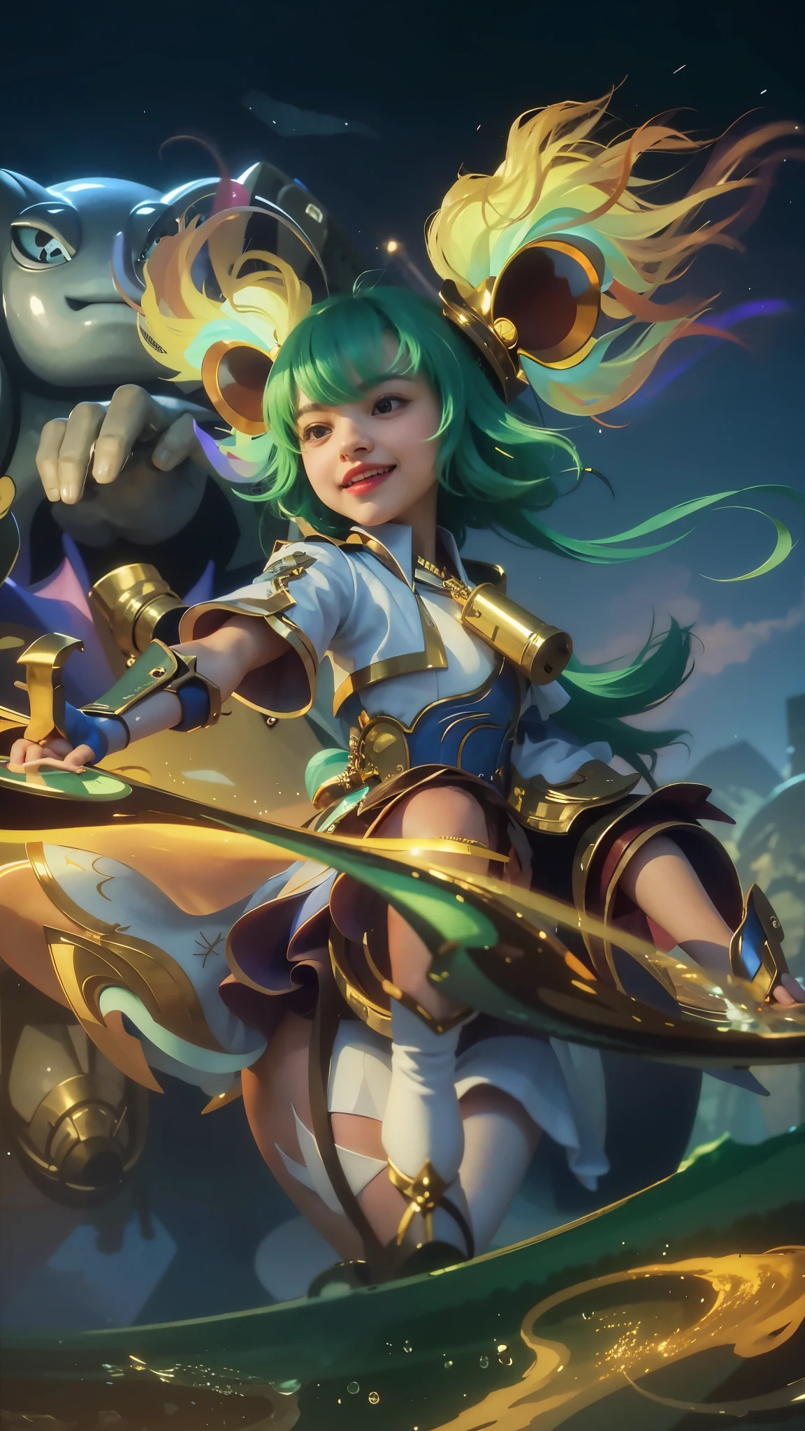 (8k, RAW photo, photorealistic:1.25) ,( lipgloss, eyelashes, best quality, ultra highres, depth of field, chromatic aberration, caustics, Broad lighting, natural shading, looking at viewer with a serene and goddess-like happiness, a 12 years old girl, Japanese girl, short hair, bangs between eyes, Big eyes, O_<, wink, V pose, smiling,