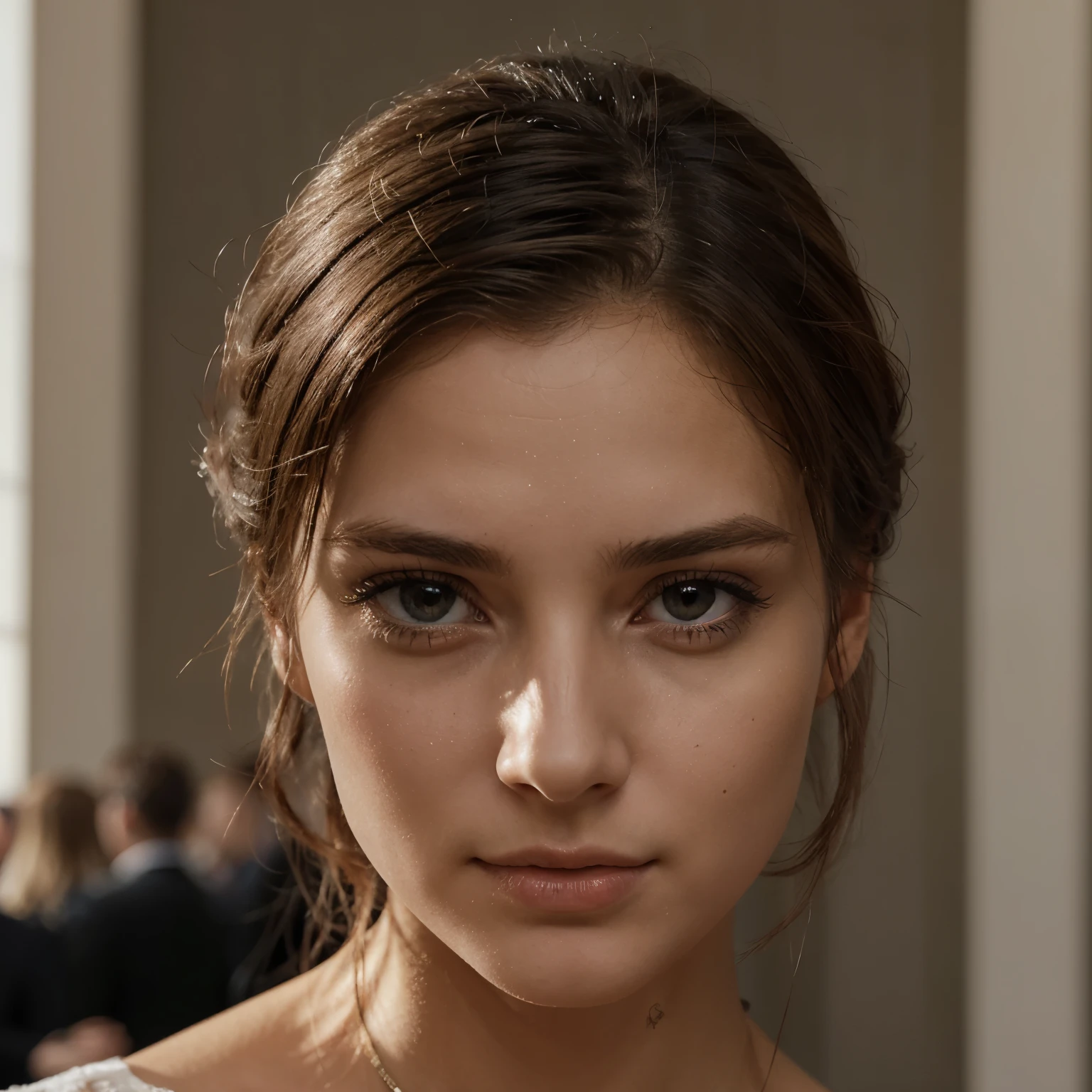 Titel: "French model elegance"

Beschreibung:
The picture shows a French woman, die wie ein professionelles Model posiert. Ihre Eleganz strahlt eine unverkennbare Anziehungskraft aus, which is typical of French beauty. The light falls gently on her face and emphasizes her striking facial features, wobei jede Falte und jeder Schatten akribisch dargestellt wird, to achieve the highest possible level of realism. Die Augen der Frau sind ein faszinierendes Detail, das besonders hervorgehoben wird. Jede Nuance ihrer Augenfarbe, jeder Glanz und jede Reflexion wird authentisch wiedergegeben, sodass sie wie echte Augen wirken und nicht wie generierte. Even the smallest details, such as the structure of her irises and the fine lines around her eyes, are carefully depicted, um eine unvergleichliche Realismus zu erzeugen. Ihre Pose ist anmutig und selbstbewusst, genau wie es von einem professionellen Model erwartet wird. Das Bild vermittelt den Eindruck, als ob eine echte Model-Sitzung festgehalten wurde, and should look as realistic as possible, ohne Hinweise darauf, dass es sich um ein von KI generiertes Bild handelt. Every detail is carefully thought out, to underline the authenticity and glamor of the scene.