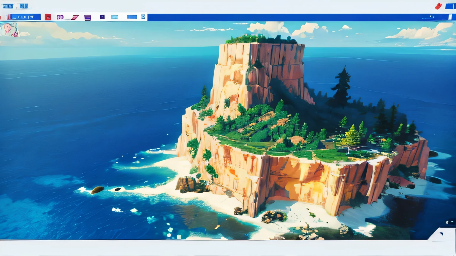 em uma montanha em um local isolado revela uma bela paisagem estelar em estilo pixel art lo-fi