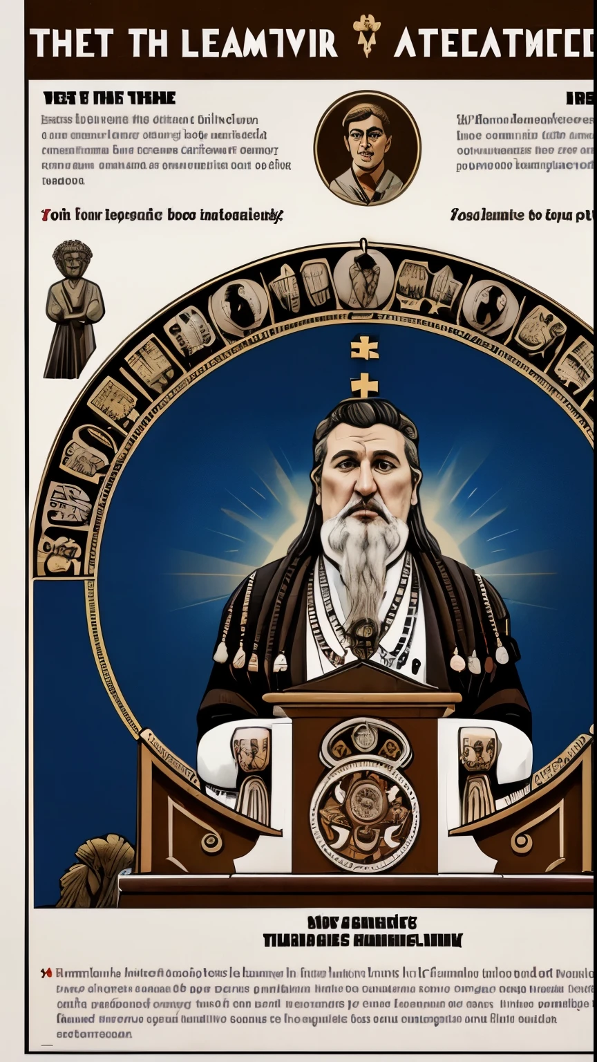 A satirical poster, A conscious idea of ideocracy, Ideocracy seeks to preserve the sacred core of society through the constant reproduction of traditional values. This can be expressed in the reliance of ideocratic leaders on ancient rituals and symbols, family values, and the predominance of the collective over the individual.