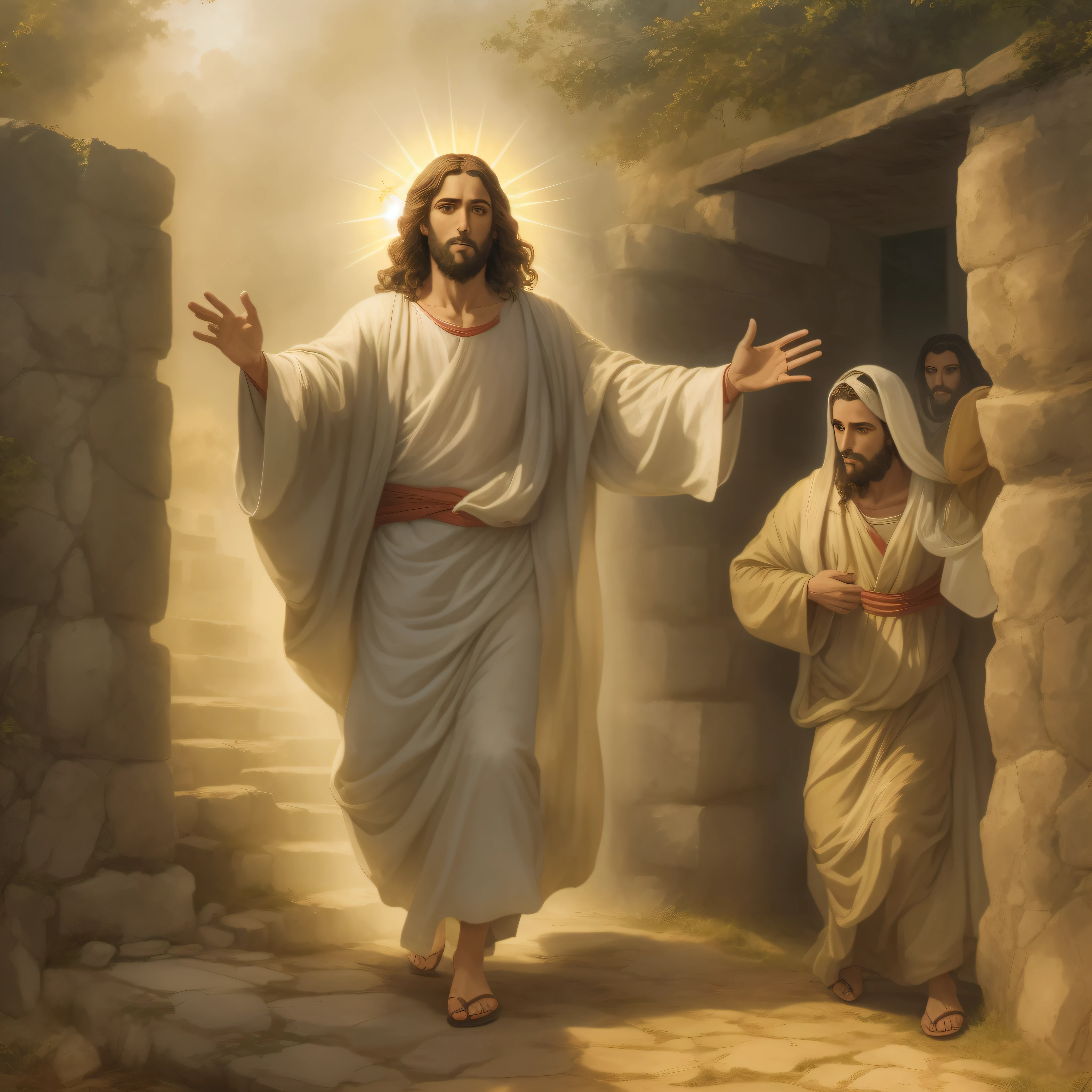 Jesus entrando na fornalha