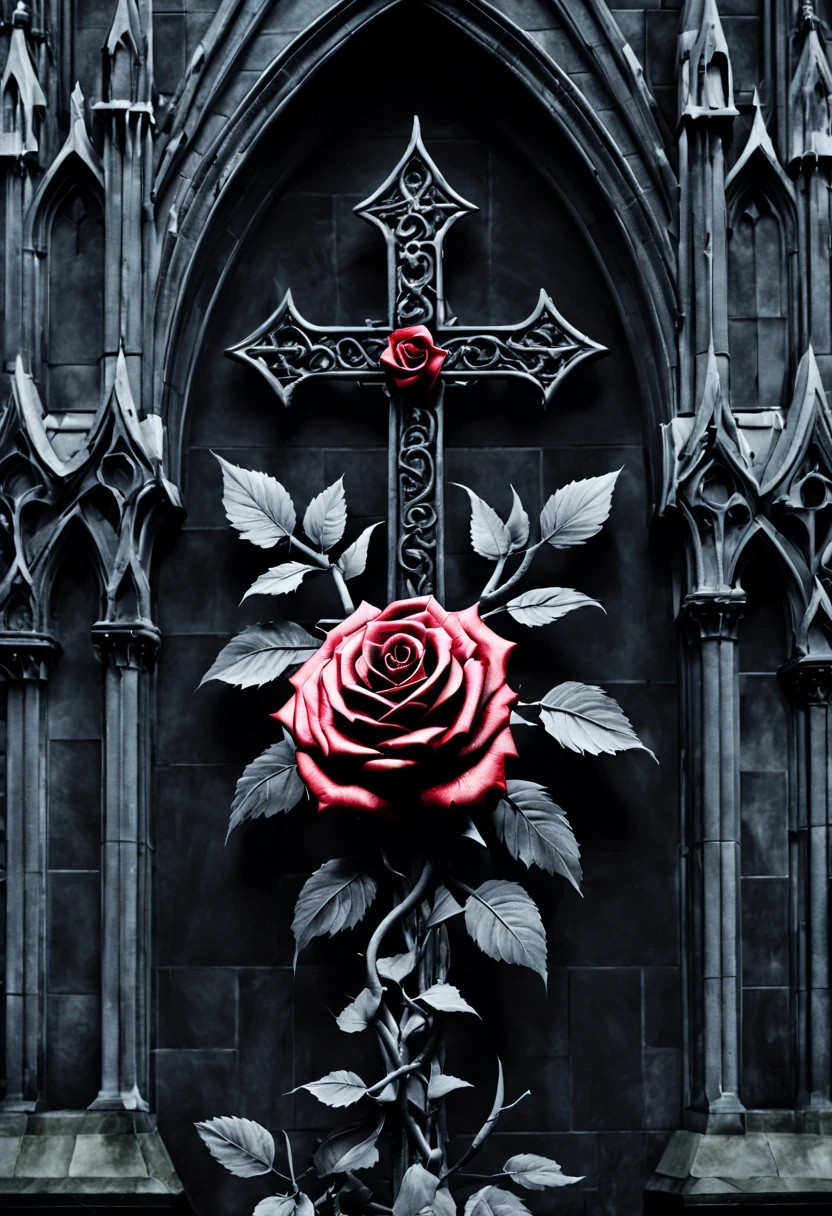 gothic cathedral,(Rose田:1.5),cross,吸Blood鬼,hell,magma,flame,(紫色flame:1.3),Gothic aesthetics,Rose、castle、cross、Blood、churchyard,gothic style的神秘、solemn and profound,gothic style,gothic style蕾丝的衣服、象征浪漫的Rose、Gothic symbols series,Rose花园