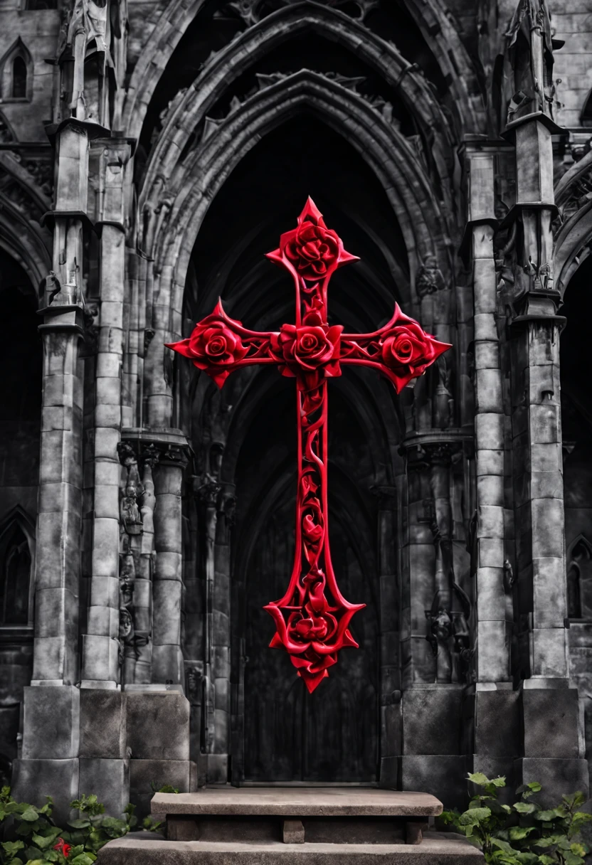 gothic cathedral,(Rose田:1.5),cross,吸Blood鬼,hell,magma,flame,(紫色flame:1.3),Gothic aesthetics,Rose、castle、cross、Blood、churchyard,gothic style的神秘、solemn and profound,gothic style,gothic style蕾丝的衣服、象征浪漫的Rose、Gothic symbols series,Rose花园