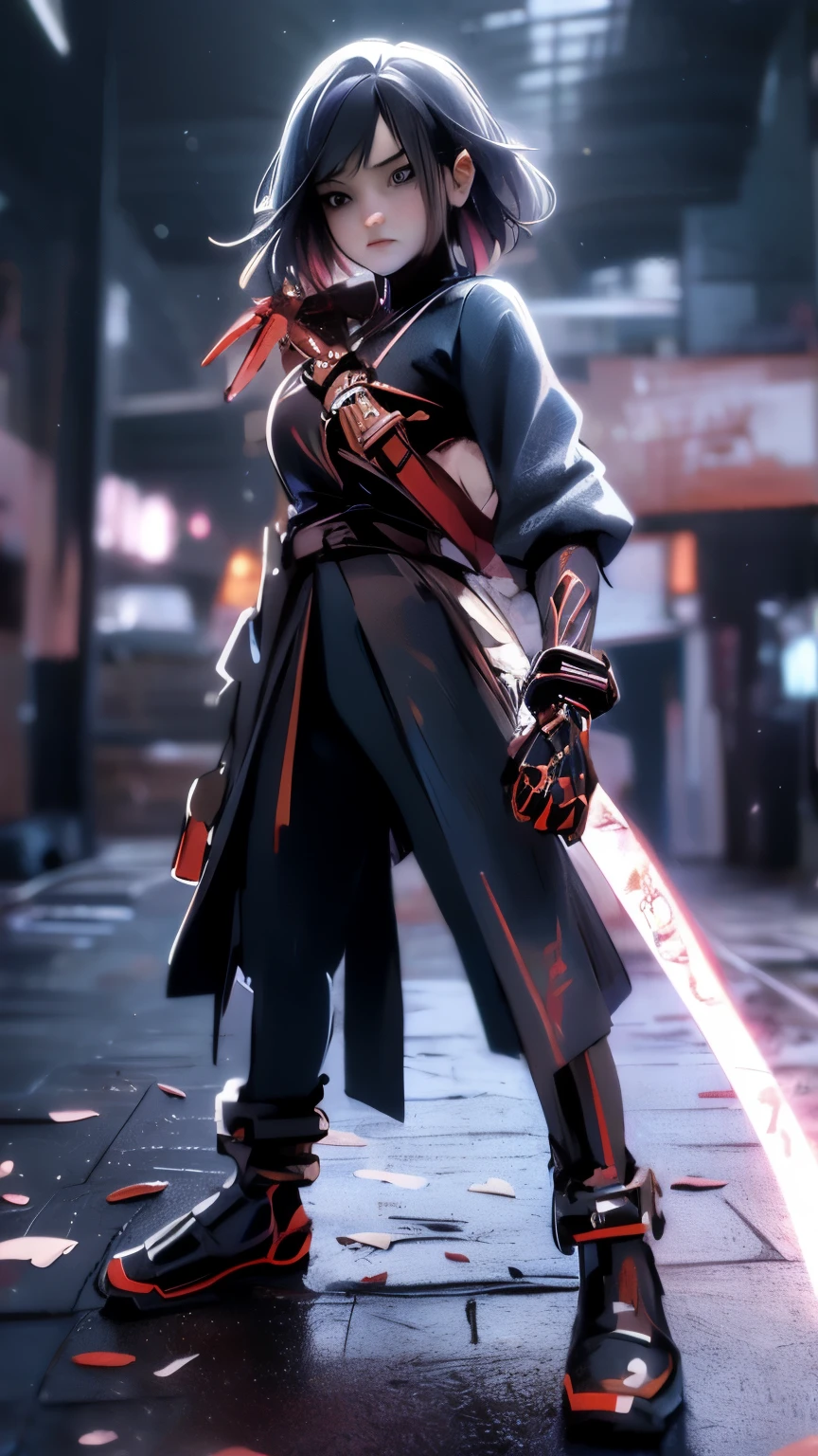 anime girl with a espada and a skirt holding a espada, Katana, unsheathing her Katana, she is holding a Katana espada, espada, Yuyushiki, she is holding a espada, Katana zero, holding Katana, kunoichi, cushart, ryuko matoi, holding a espada on her shoulder