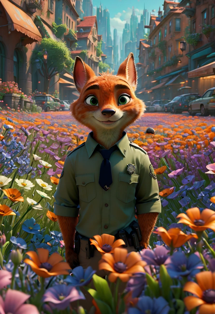 sea of flowers, by Zootopia, (best quality, masterpiece, Representative work, official art, Professional, Ultra intricate detailed, 8k:1.3)
