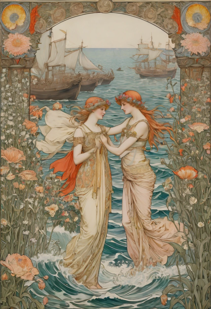 sea of flowers, by Ross Tran, best quality, masterpiece, Representative work, official art, Professional, Ultra intricate detailed, 8k