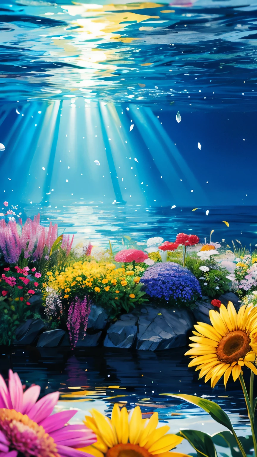 sea of flowers