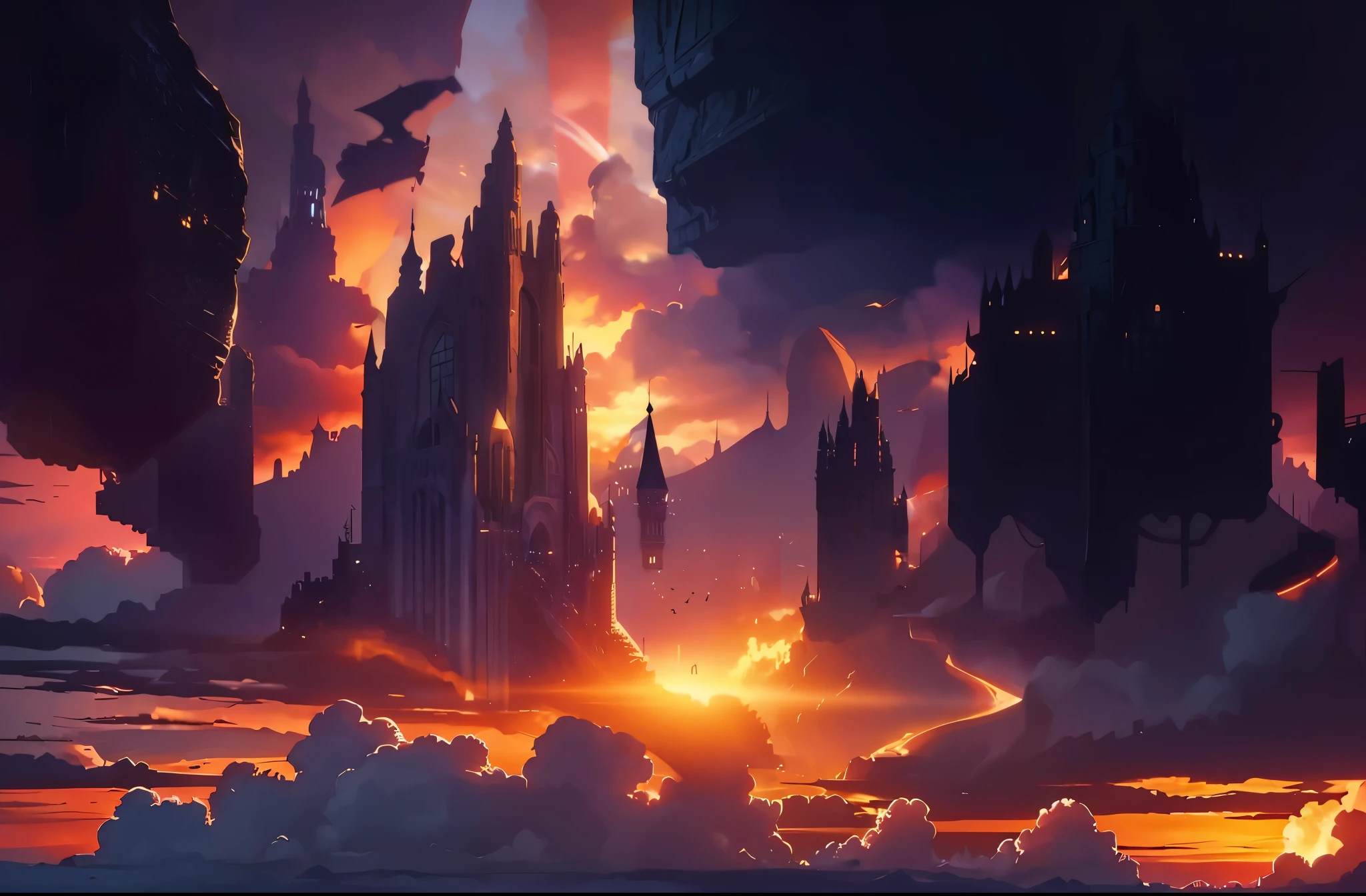 Monolithic towers, sandstone, flying, floating, breathtaking