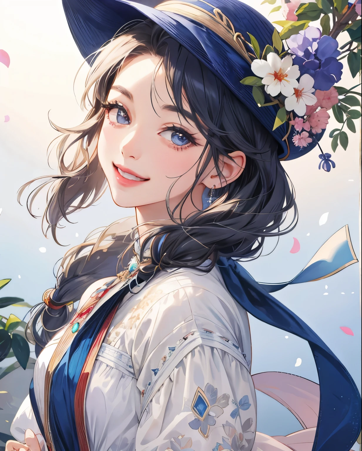realistic、pretty girl、Beautiful woman、Beautiful little eyes、distinctive eyelashes、Beautiful woman、adorable、
The beauty of a smile