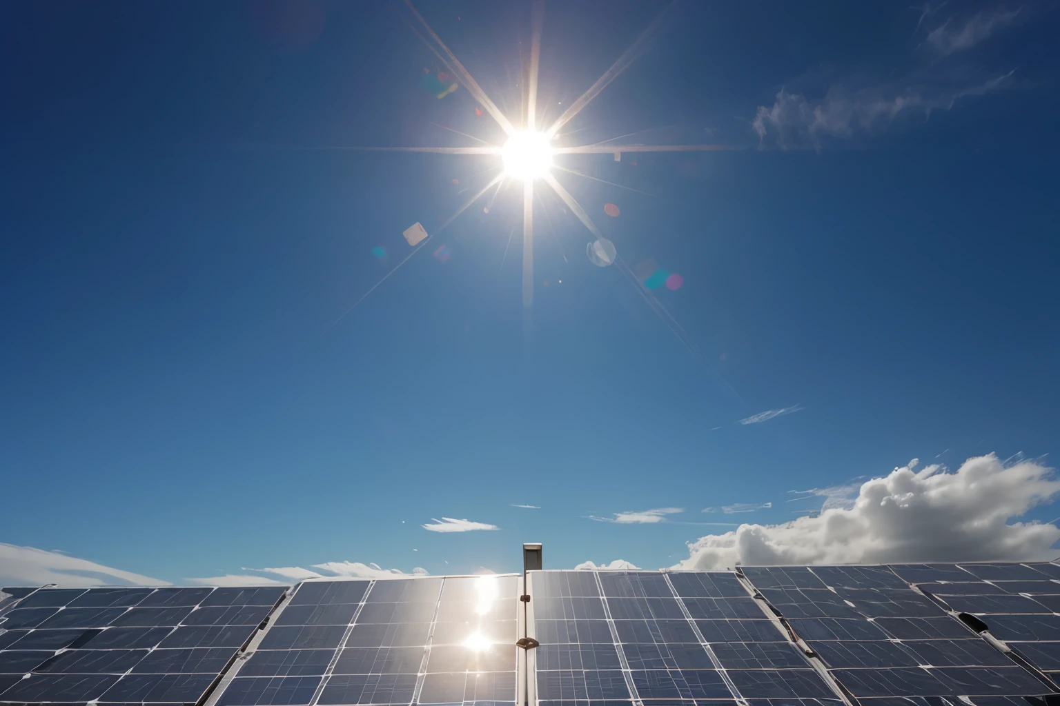 The background of the solar cell panel is simple and easy on the eyes, suitable for use in presentations.