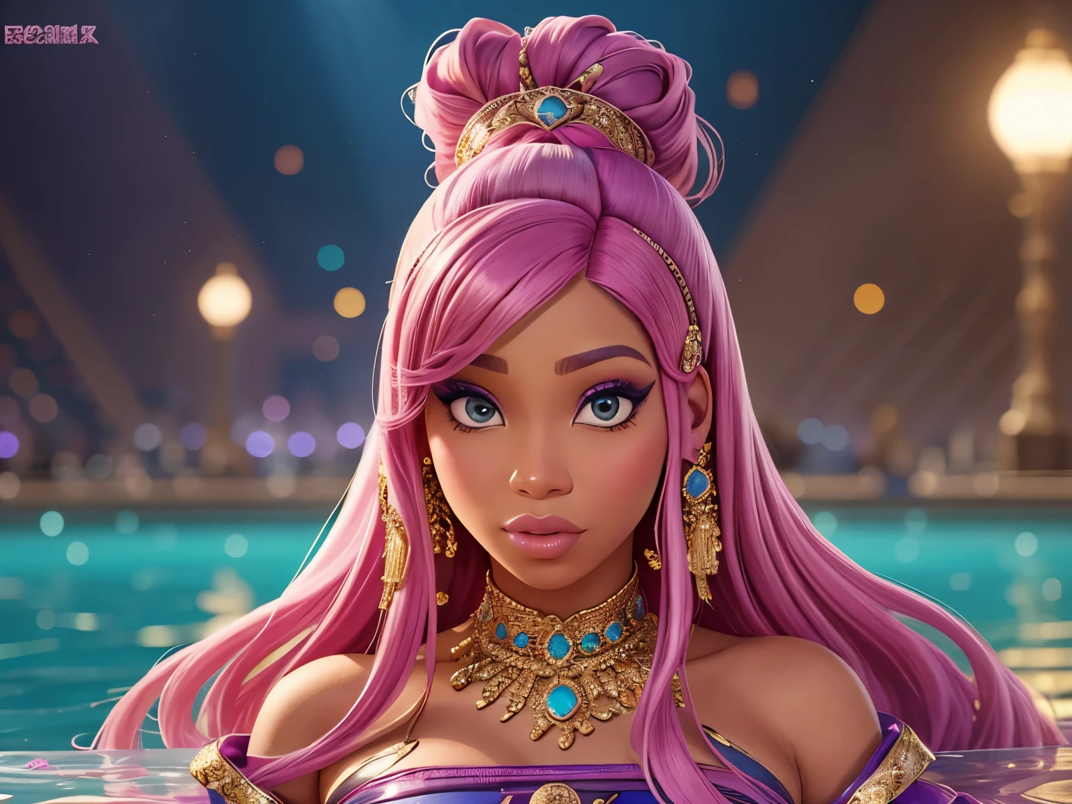 (imagem com qualidade maxima) Nicki Milm para vogue, Nicki Minaj, Nicki Minaj curvas, tracos do rosto da beyonce, trage de fantasia, cantora negra, no rock in rio brazil,