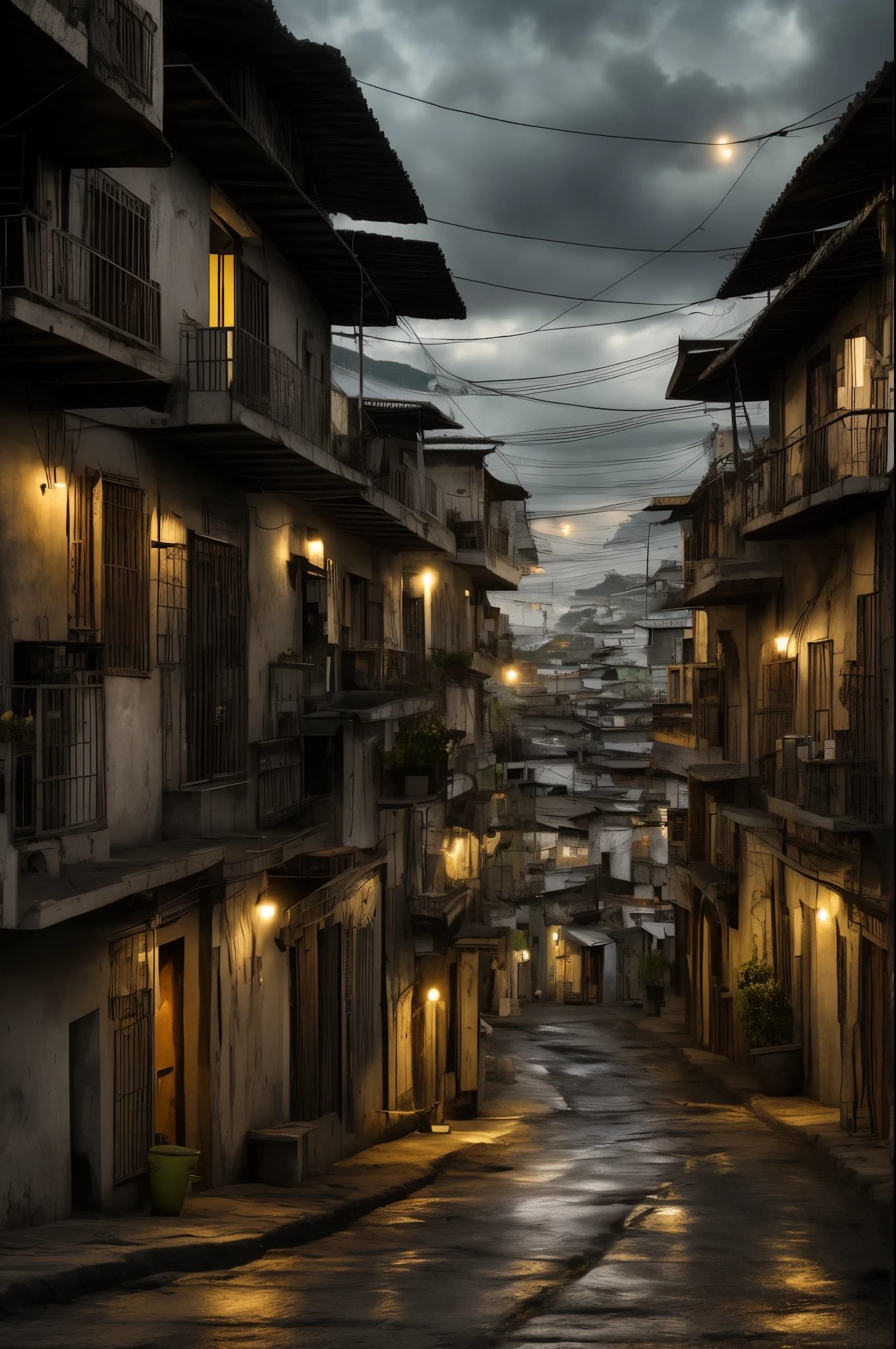 um curinga\(Coringa 2019\) , canisa preta, Tattuated arms, epic, Realista, Desaparecido, cores neutras, ((((hdr)))), ((((cores suaves)))), cena favela complexa, art station, hiperdetalhado, cinematic shot, luzes quentes, dramatic light, detalhes intrincados, vinheta, fundo complexo, [[verde-azulado e laranja]], slate gray atmosphere