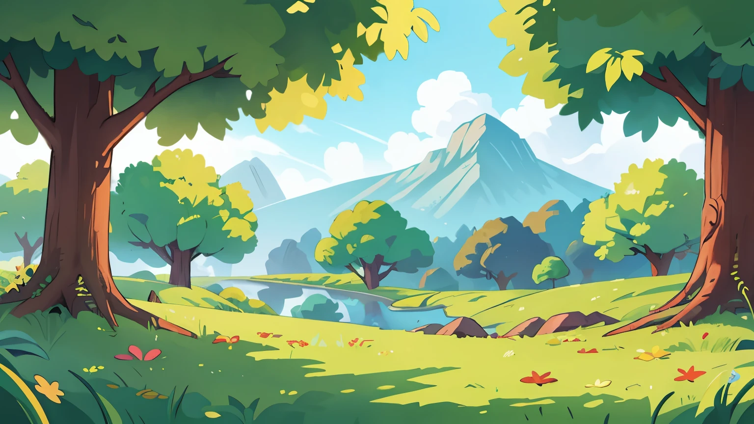  2d  fantasy grass, side scroller, game asets, white background, without background, 8K image quality. Masterpiece