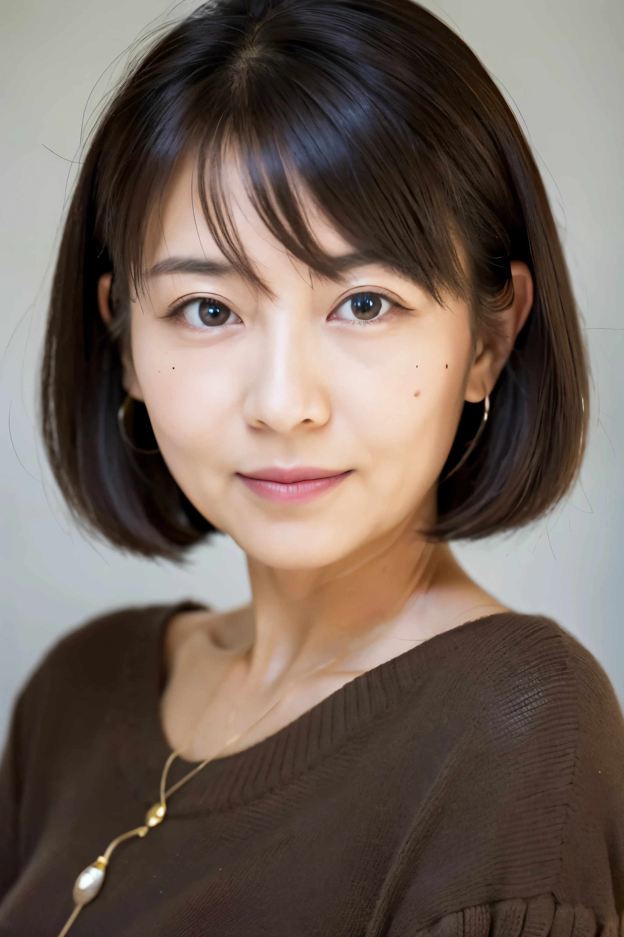 ((highest quality)), ((masterpiece)), (become familiar with), Japan with a perfect face mature woman