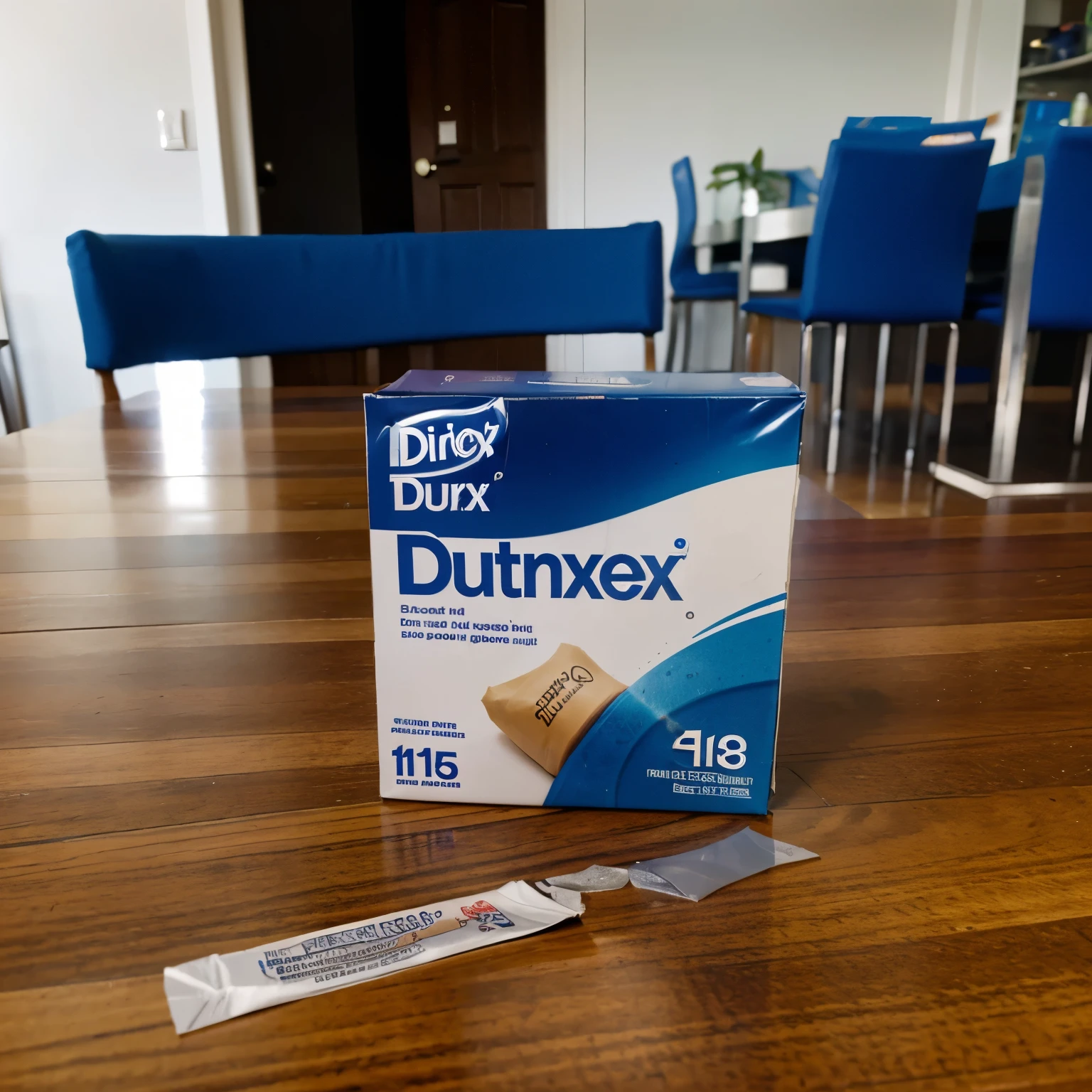 Durex Condom packet on the table 