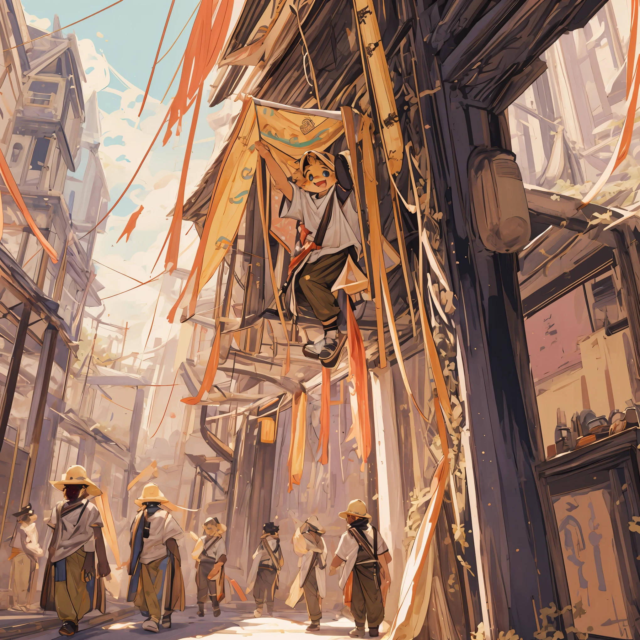 super high resolution, detailed background, World Heritage Site, 6+boys, 6+girls, Happy, joyful, absurdres(Photos of solo travelers)(kemono, furry anthro),