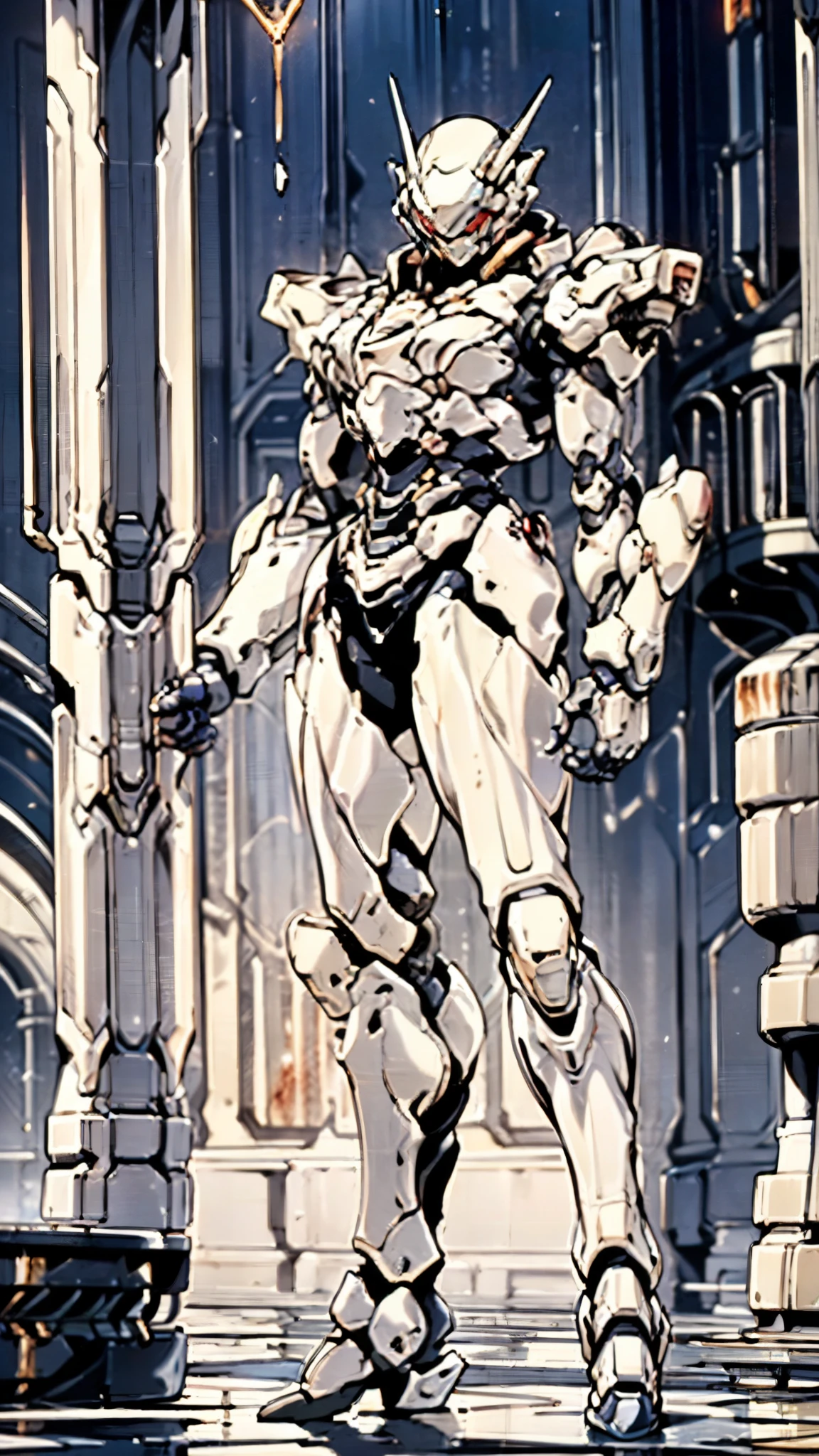 A woman adorned in fantasy-style full-body armor, a crown-concept fully enclosed helmet that unveils only her eyes, a composite layered chest plate, fully encompassing shoulder and hand guards, a lightweight waist armor, form-fitting shin guards, the overall design is heavy-duty yet flexible, ((the armor gleams with a golden glow, complemented by red and blue accents)), exhibiting a noble aura, she floats above a fantasy-surreal high-tech city, this character embodies a finely crafted fantasy-surreal style armored hero in anime style, exquisite and mature manga art style, (Queen bee mixed with Spider concept Armor, plasma, blood), ((Element, energy, elegant, goddess, femminine:1.5)), metallic, high definition, best quality, highres, ultra-detailed, ultra-fine painting, extremely delicate, professional, anatomically correct, symmetrical face, extremely detailed eyes and face, high quality eyes, creativity, RAW photo, UHD, 32k, Natural light, cinematic lighting, masterpiece-anatomy-perfect, masterpiece:1.5