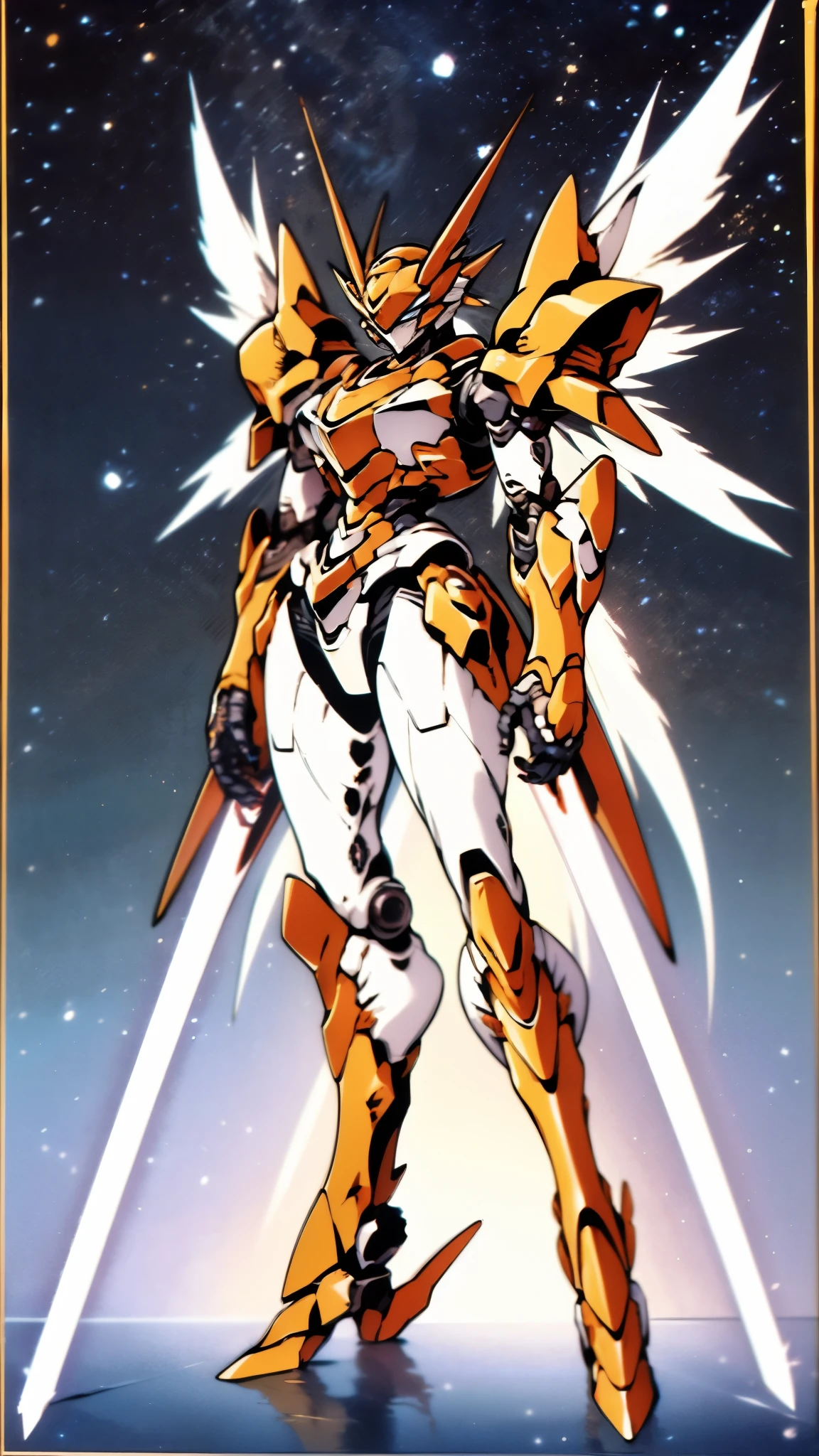 A woman adorned in fantasy-style full-body armor, a crown-concept fully enclosed helmet that unveils only her eyes, a composite layered chest plate, fully encompassing shoulder and hand guards, a lightweight waist armor, form-fitting shin guards, the overall design is heavy-duty yet flexible, ((the armor gleams with a golden glow, complemented by red and blue accents)), exhibiting a noble aura, she floats above a fantasy-surreal high-tech city, this character embodies a finely crafted fantasy-surreal style armored hero in anime style, exquisite and mature manga art style, (Queen bee mixed with Spider concept Armor, plasma, blood), ((Element, energy, elegant, goddess, femminine:1.5)), metallic, high definition, best quality, highres, ultra-detailed, ultra-fine painting, extremely delicate, professional, anatomically correct, symmetrical face, extremely detailed eyes and face, high quality eyes, creativity, RAW photo, UHD, 32k, Natural light, cinematic lighting, masterpiece-anatomy-perfect, masterpiece:1.5