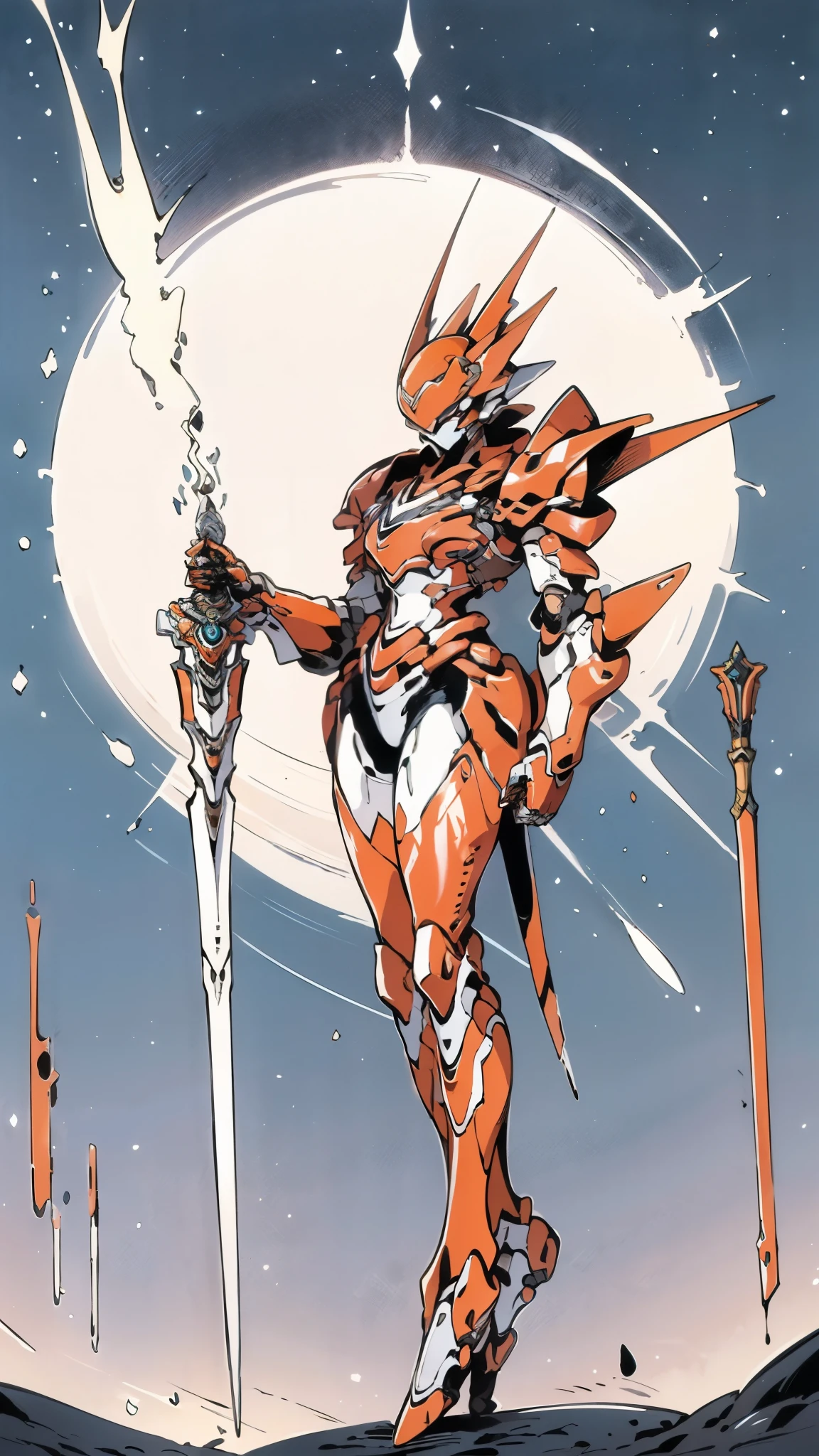 A woman adorned in fantasy-style full-body armor, a crown-concept fully enclosed helmet that unveils only her eyes, a composite layered chest plate, fully encompassing shoulder and hand guards, a lightweight waist armor, form-fitting shin guards, the overall design is heavy-duty yet flexible, ((the armor gleams with a golden glow, complemented by red and blue accents)), exhibiting a noble aura, she floats above a fantasy-surreal high-tech city, this character embodies a finely crafted fantasy-surreal style armored hero in anime style, exquisite and mature manga art style, (Queen bee mixed with Spider concept Armor, plasma, blood), ((Element, energy, elegant, goddess, femminine:1.5)), metallic, high definition, best quality, highres, ultra-detailed, ultra-fine painting, extremely delicate, professional, anatomically correct, symmetrical face, extremely detailed eyes and face, high quality eyes, creativity, RAW photo, UHD, 32k, Natural light, cinematic lighting, masterpiece-anatomy-perfect, masterpiece:1.5