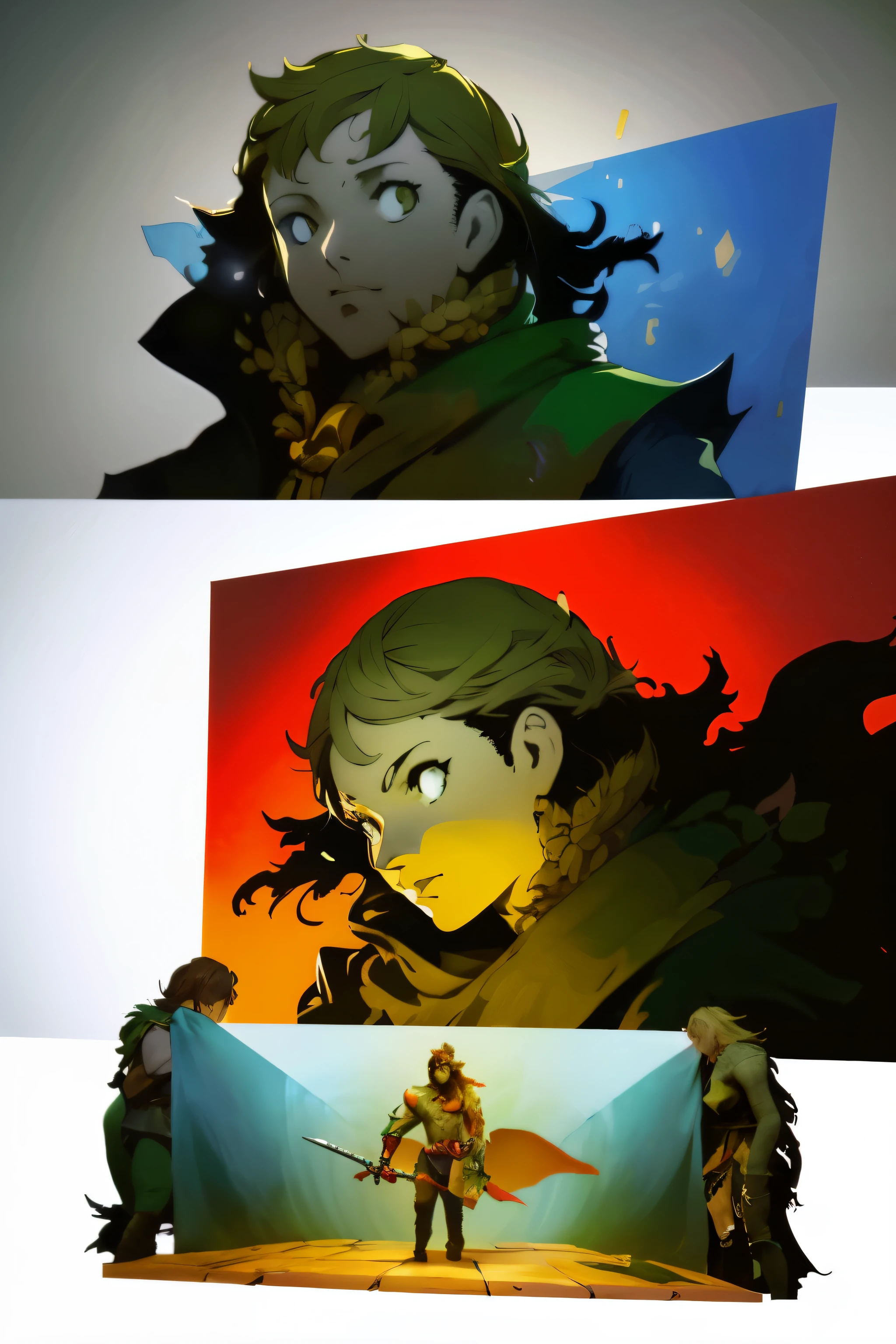 masterpiece, best quality, persona 5, there is a picture of a cartoon of a man with a sword, d&d character commission, detailed character art, fantasy d&d character, barbarian class, d & d fantasy character