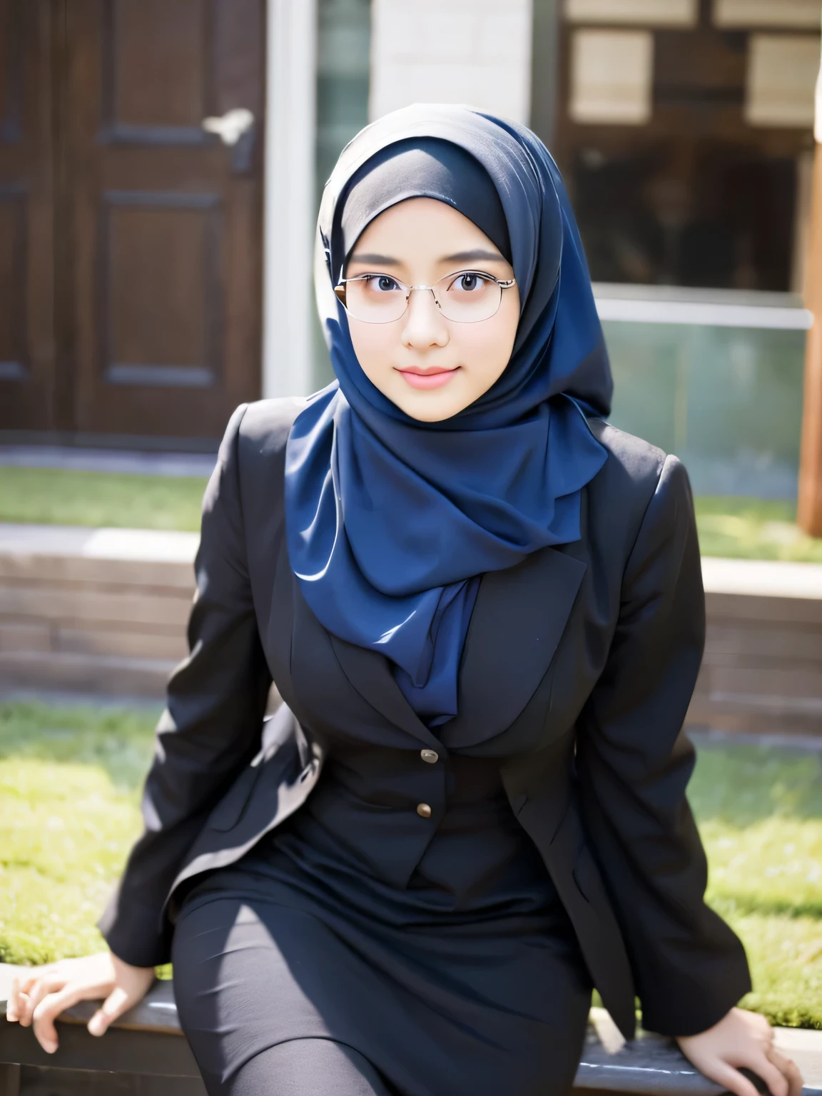 hijab, dress, beutiful girl, 20 years old, office secretary, 