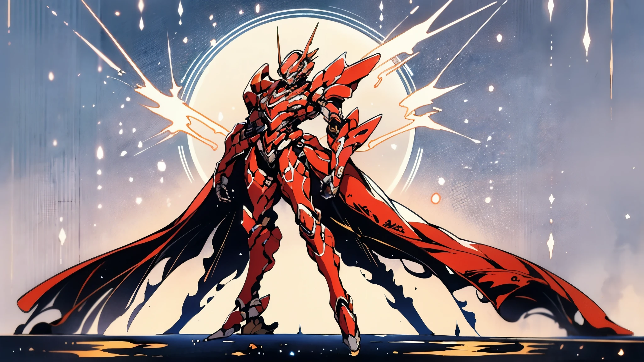 A woman adorned in fantasy-style full-body armor, a crown-concept fully enclosed helmet that unveils only her eyes, a composite layered chest plate, fully encompassing shoulder and hand guards, a lightweight waist armor, form-fitting shin guards, the overall design is heavy-duty yet flexible, ((the armor gleams with a golden glow, complemented by red and blue accents)), exhibiting a noble aura, she floats above a fantasy-surreal high-tech city, this character embodies a finely crafted fantasy-surreal style armored hero in anime style, exquisite and mature manga art style, (Queen bee mixed with Spider concept Armor, plasma, blood), ((Element, energy, elegant, goddess, femminine:1.5)), metallic, high definition, best quality, highres, ultra-detailed, ultra-fine painting, extremely delicate, professional, anatomically correct, symmetrical face, extremely detailed eyes and face, high quality eyes, creativity, RAW photo, UHD, 32k, Natural light, cinematic lighting, masterpiece-anatomy-perfect, masterpiece:1.5