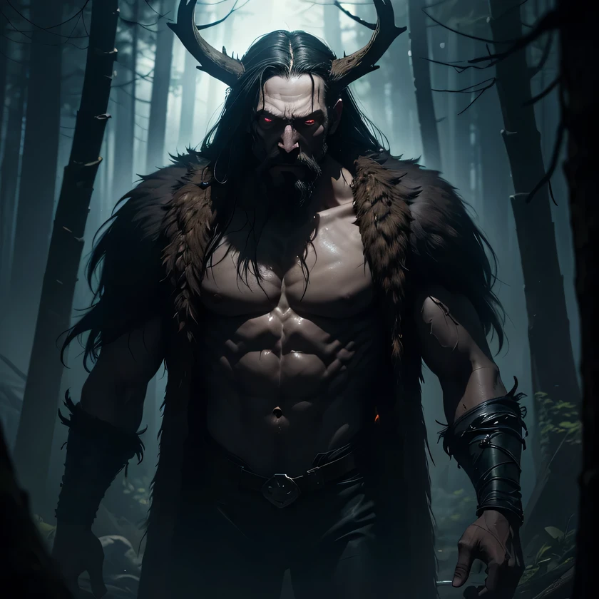 Name: Enoch Blackwood
Description:
Enoch Blackwood was once an ordinary man, a lumberjack who roamed the dense forests of the Northern wilderness. However, a series of harrowing events led him down a path of darkness, transforming him into a wretched creature consumed by terror and horror.
Physical Appearance:
Enoch's once sturdy frame is now emaciated, his skin stretched tightly over protruding bones. His eyes, once filled with warmth, are now hollow sockets that gleam with an otherworldly fear. Dark, matted hair hangs in tangled strands around his gaunt face, framing a mouth contorted in a perpetual scream.
Traits:
Enoch is plagued by an unrelenting terror, haunted by the memories of the atrocities he committed under the influence of the Wendigo curse. He is tormented by visions of his past victims, their anguished cries echoing in his mind. Every moment of his existence is consumed by a primal fear, driving him deeper into madness.
Abilities:
As a Wendigo, Enoch possesses supernatural strength and agility, allowing him to move with unnatural speed through the darkness of the forest. His senses are heightened to an extreme degree, enabling him to track his prey with eerie precision. However, these abilities are overshadowed by his overwhelming fear, which often paralyzes him with dread at the most crucial moments.
Backstory:
Enoch's transformation into a Wendigo was a result of a desperate act committed during a harsh winter in the wilderness. Starving and delirious, he resorted to cannibalism to survive, unknowingly invoking the curse that would seal his fate. Now, cursed to roam the forest as a monstrous creature, Enoch is condemned to a life of eternal terror, forever haunted by the horrors of his past.
Encounter:
Those who dare to venture into the depths of the forest may encounter Enoch Blackwood, a spectral figure lurking in the shadows. His agonized wails pierce the silence of the night, sending shivers down the spines of even the bravest souls. Yet,