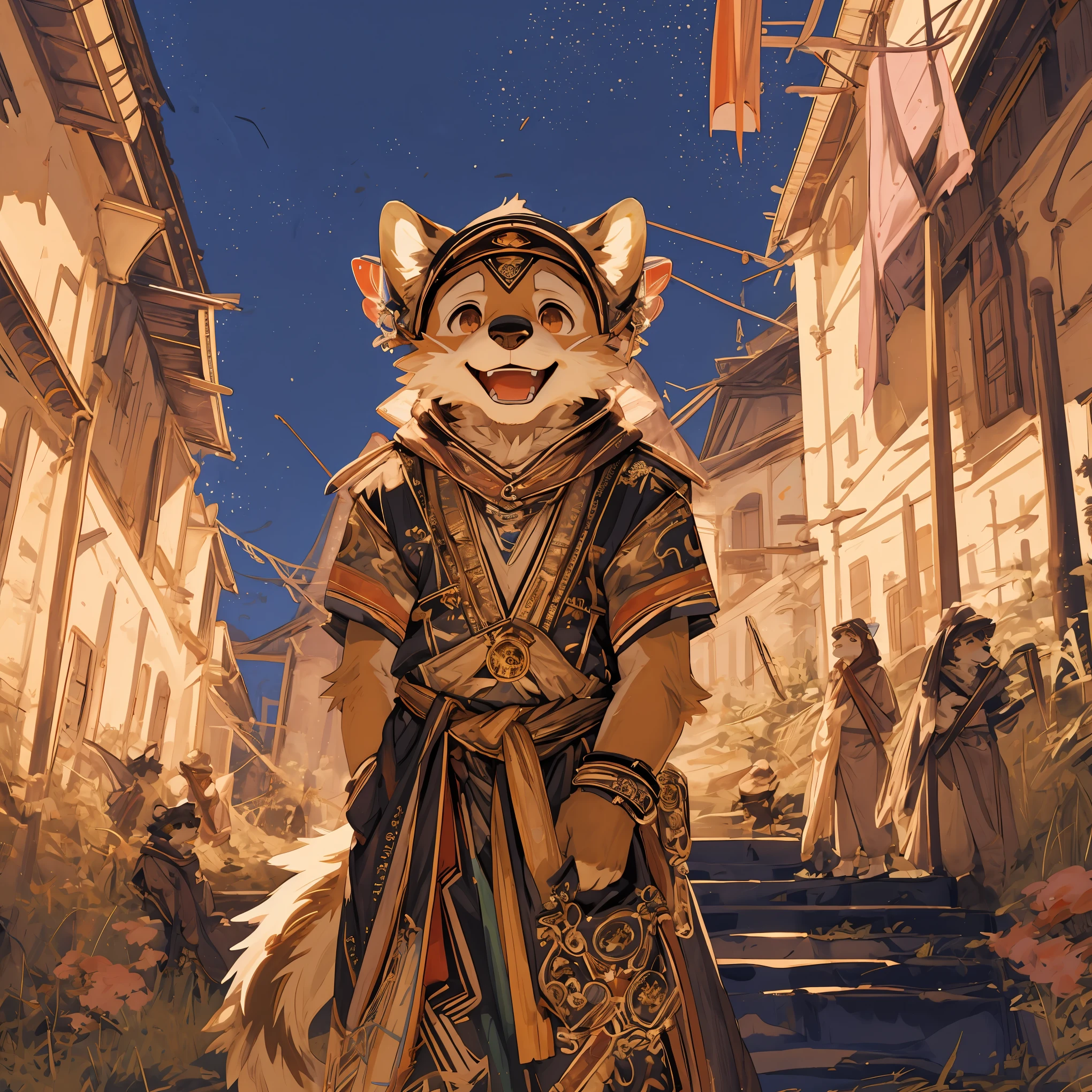 super high resolution, detailed background, World Heritage Site, 6+boys, 6+girls, Happy, joyful, absurdres(Photos of solo travelers)(kemono, furry anthro),