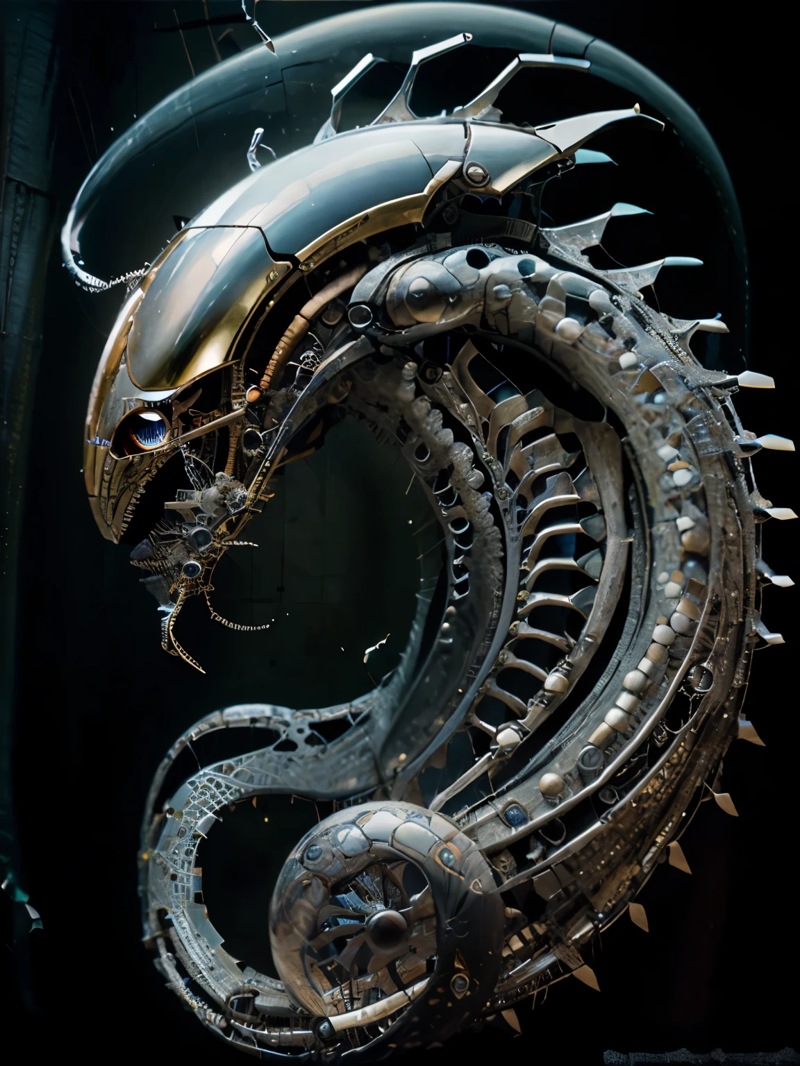 Statue,cybernetic eye, Style sc3pt4